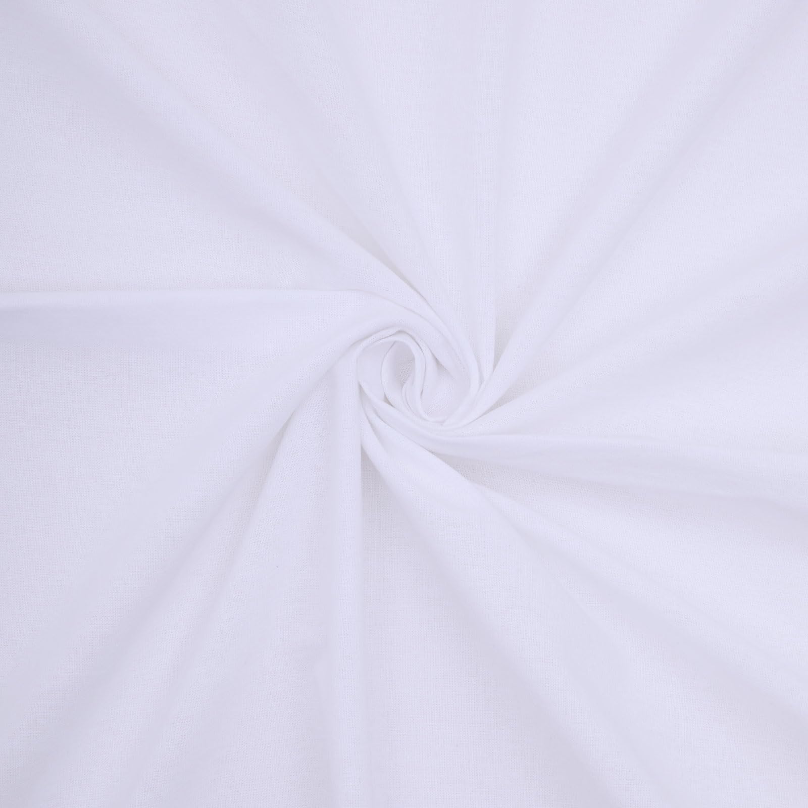 Premium White Christmas Muslin Cotton Fabric - 3 Yards for DIY Sewing, Quilting & Draping | Bleached Cotton Fabric by The Yard | Perfect for Holiday Crafts, Home Decor & Gift Wrapping