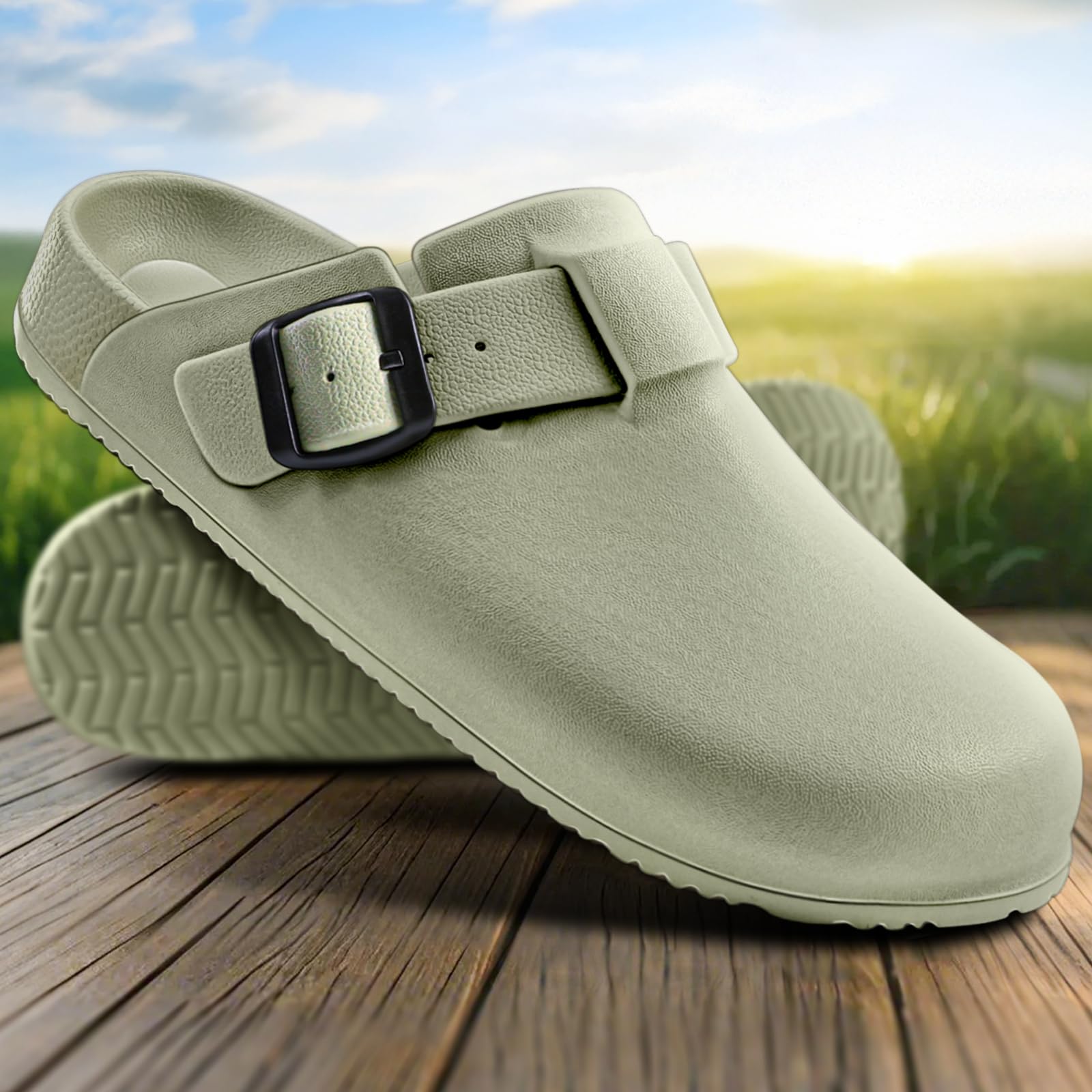 BigAnt Women's Slip-On Clogs - Comfortable Nurse Shoes for Healthcare Workers, Garden & Work Mules - Non-Slip Indoor/Outdoor Shoes for Hospital, Clinic & Yard Work