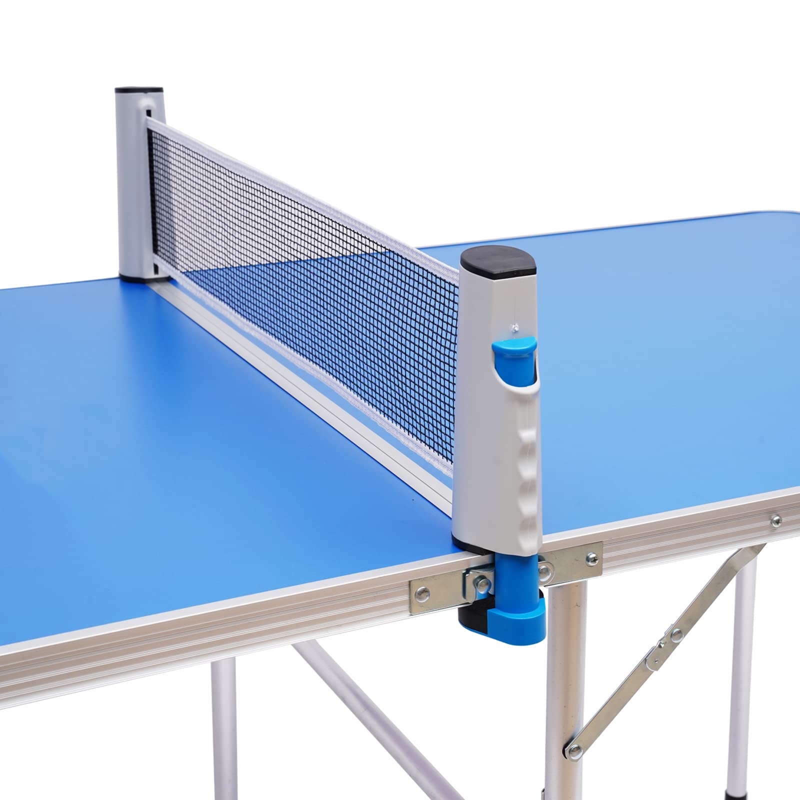 Professional Foldable MDF Ping Pong Table - Preassembled Portable Table Tennis Set with Removable Net for Indoor & Outdoor Use | Perfect for Home Recreation, Backyard Games & Sports Training