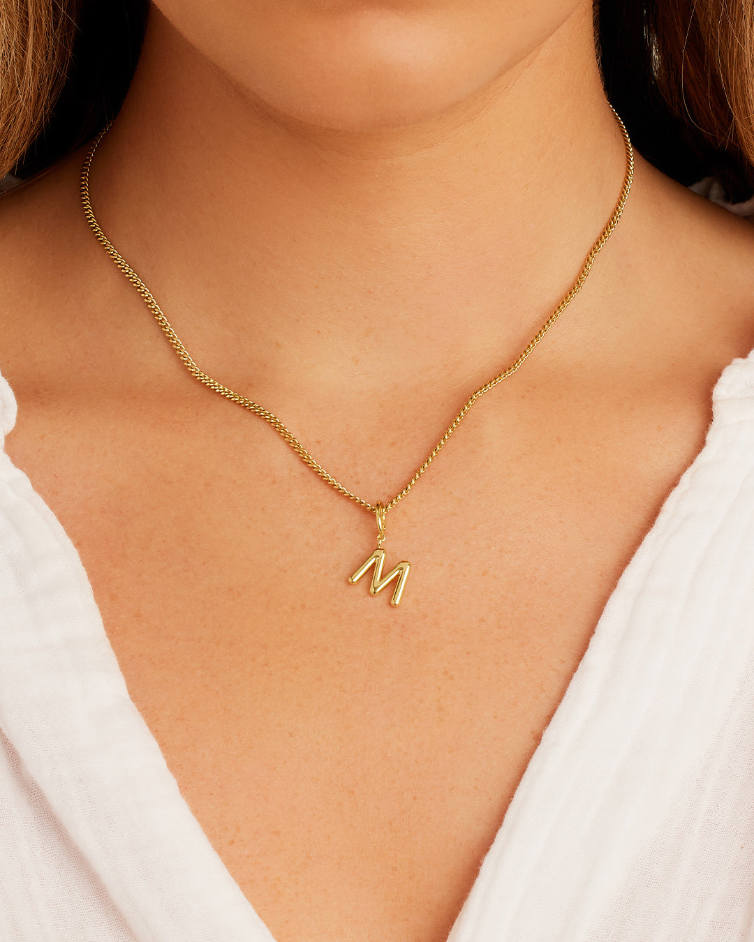 Alphabet Helium Parker Charm - Stylish Initial Letter Pendant Necklace for Women, Perfect for Gifts, Birthdays & Everyday Wear