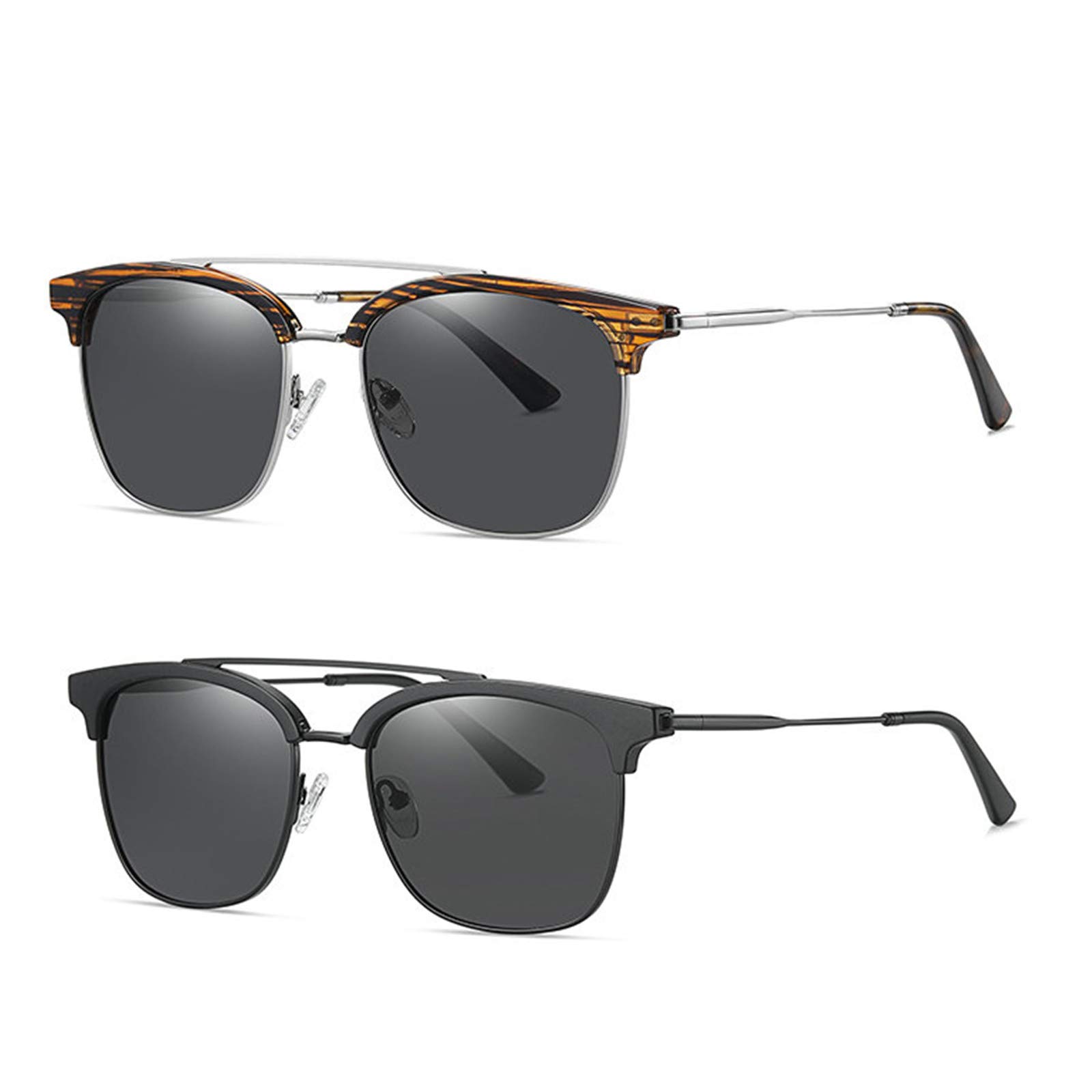 Willochra Polarized Sunglasses for Women & Men - UV Protection, Fashion Vintage Round & Square Mirrored Goggles - Perfect for Driving, Beach & Outdoor Activities