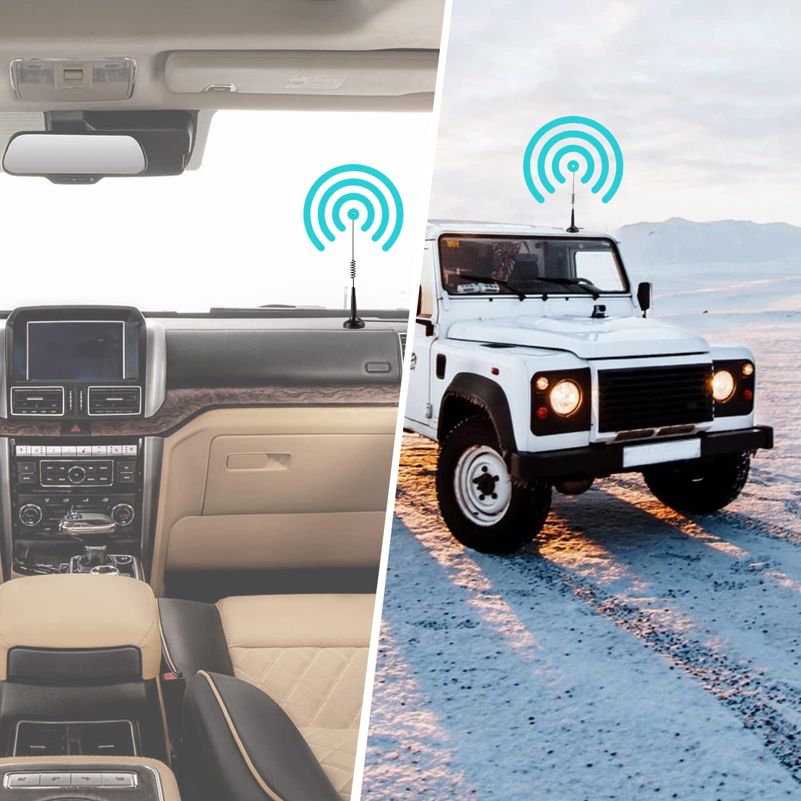 27MHz Long Range Magnetic Base CB Radio Antenna with PL-259 BNC Male Connector - Compatible with Cobra, Midland, Uniden, Maxon & President CB Radios - Ideal for Car, Truck & Mobile Communication in Remote Areas