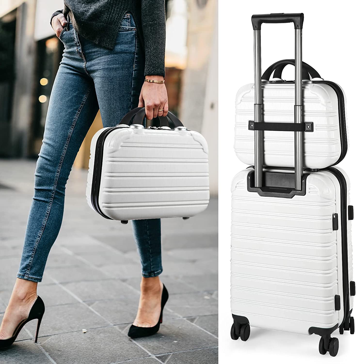 2-Piece Lightweight Hardshell Spinner Luggage Set - 14