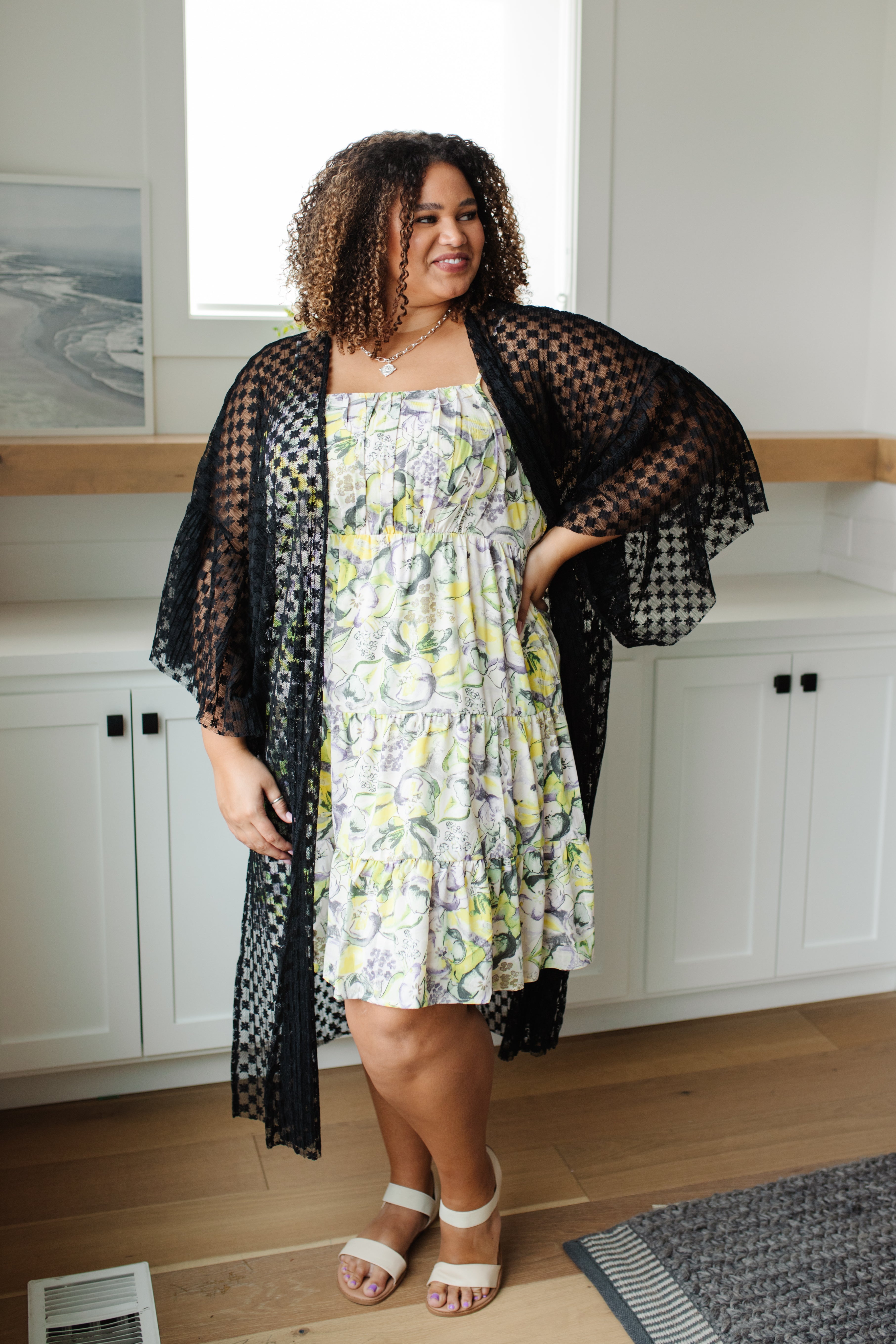 Admire From Afar Dress - Elegant Flowy Midi Dress for Women | Perfect for Dates, Parties & Special Occasions