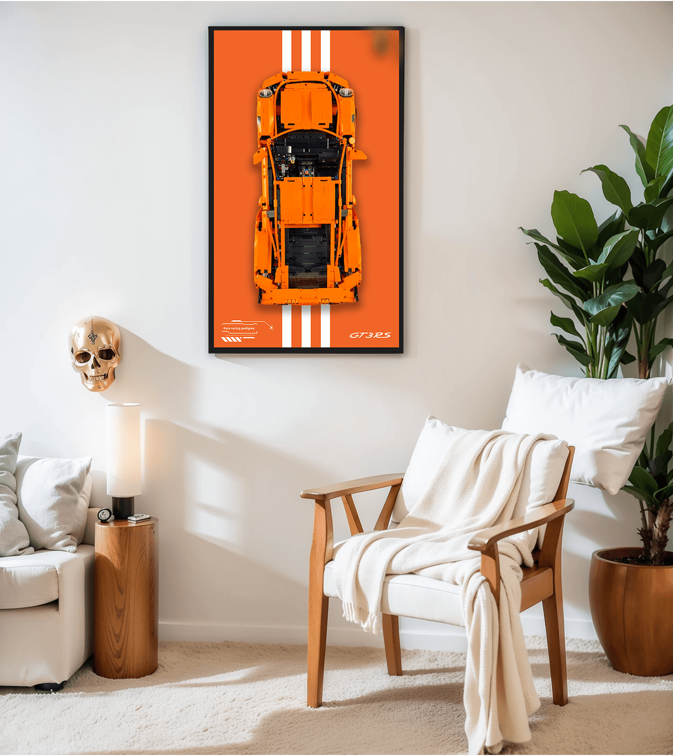 LEGO Technic Super Car Wall Display Frame - Showcase Your Model Car Collection | Perfect for Home, Office & LEGO Enthusiast Decor