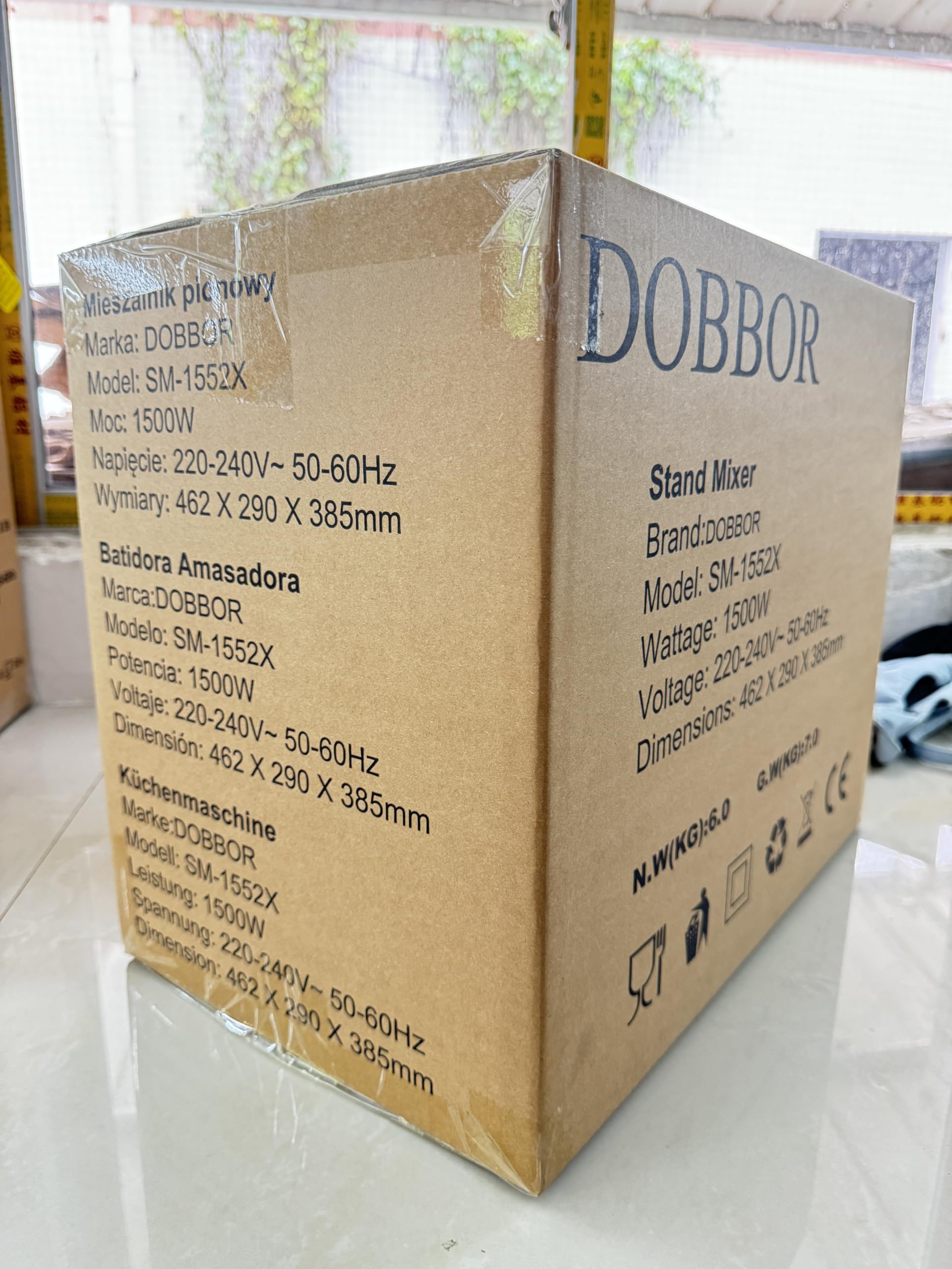 DOBBOR 9.5QT 660W Electric Stand Mixer - 7-Speed Tilt-Head Dough Mixer with Dough Hook, Whisk & Beater - Perfect for Baking Bread, Cakes, Cookies, Pizza & Muffins - Silver | Ideal for Home Bakers & Professional Kitchens