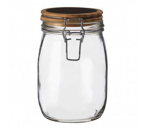 Chalkboard Airtight Storage Jars - Set of 3 (16oz, 32oz, 64oz) for Kitchen Pantry Organization | Dry Food Storage Containers for Flour, Sugar, Coffee, Tea | Perfect for Home, Restaurant & Cafe Use