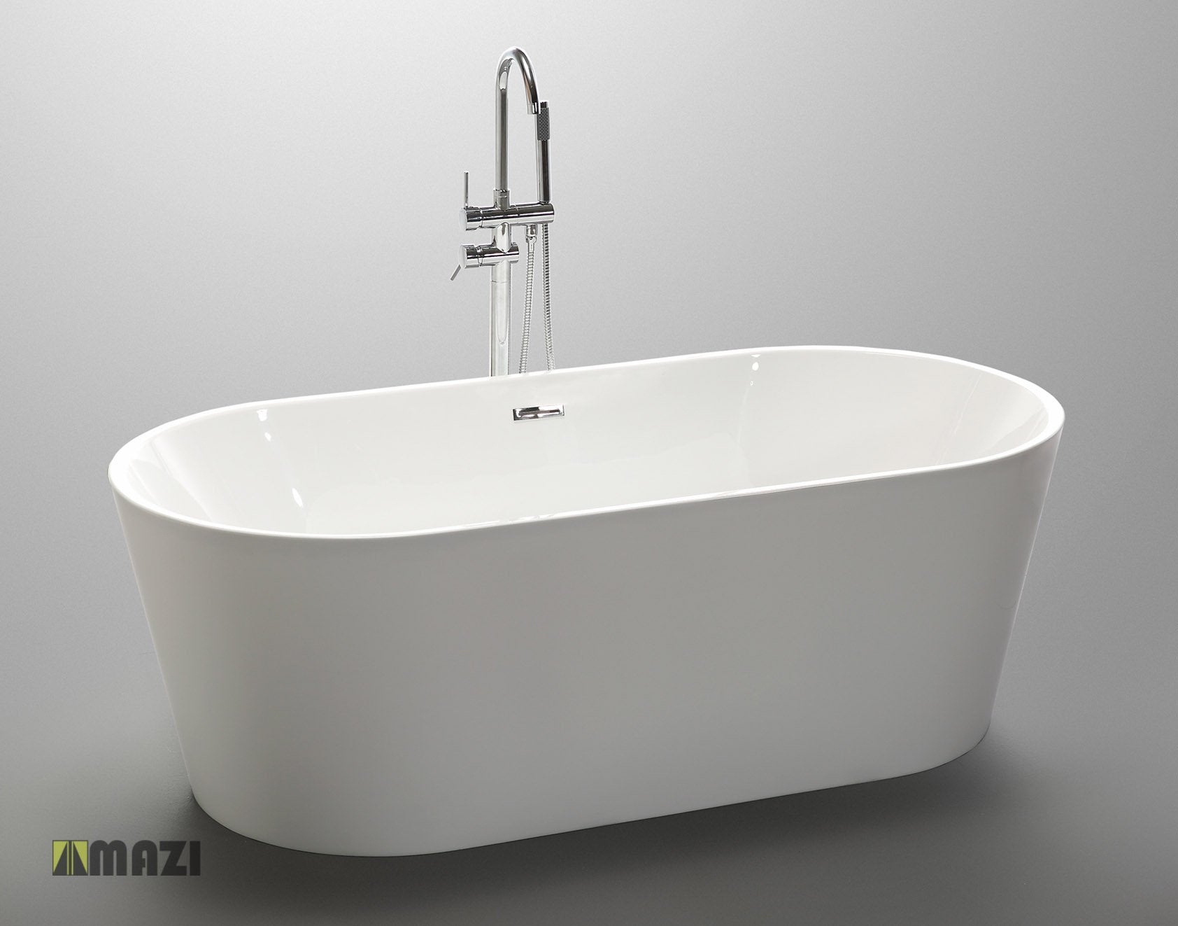 Freestanding Acrylic Soaking Bathtub 6815 - Luxury Deep Soak Tub for Relaxation, Spa & Bathroom Upgrade