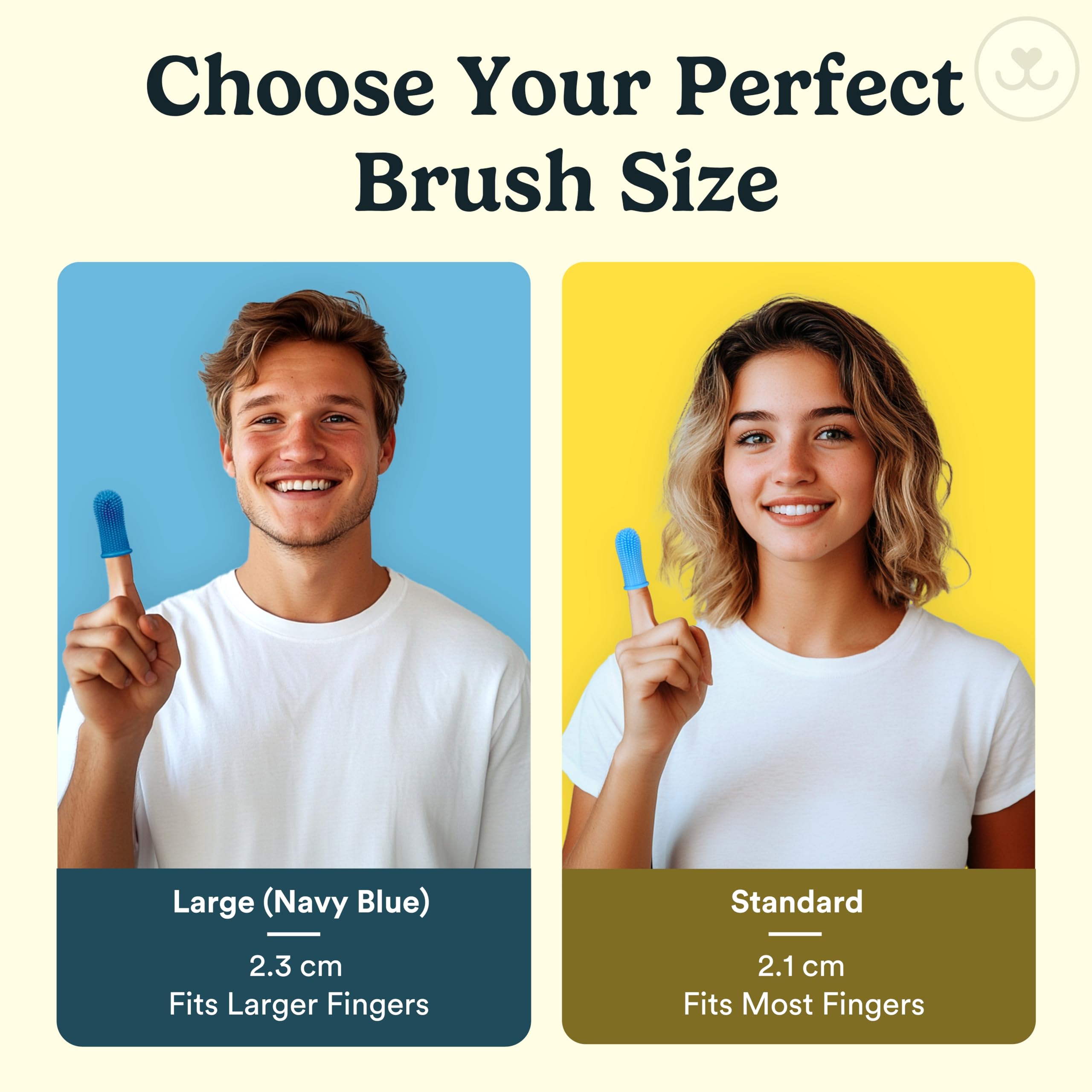 360-Degree Jasper Dog Toothbrush & Cat Toothbrush Kit - 4 Pack Pet Finger Toothbrush for Teeth Cleaning with Dog Toothpaste - Perfect for Daily Oral Care at Home or Vet Visits