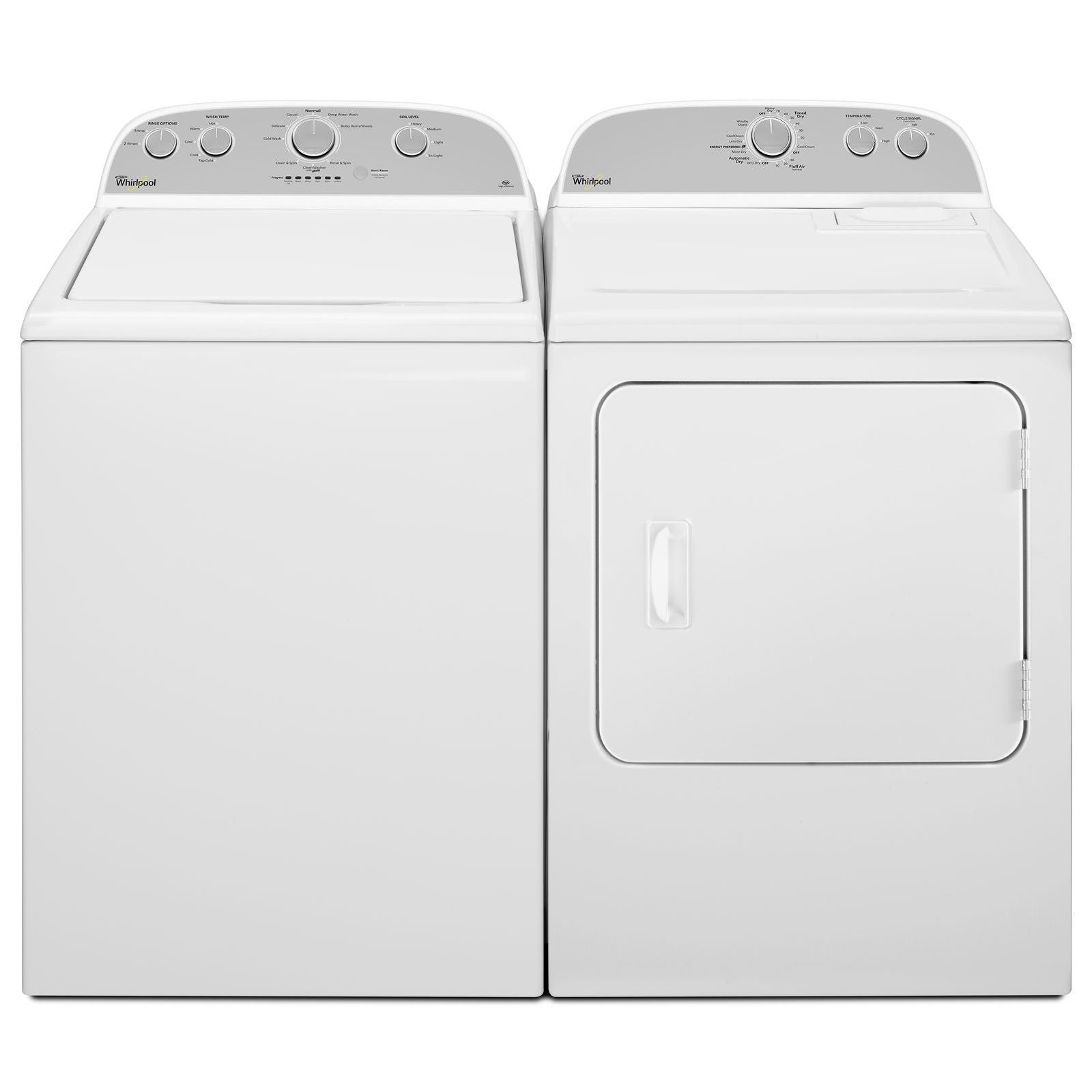 Whirlpool YWED4815EW 7.0 Cu.Ft White Electric Dryer - Large Capacity Laundry Solution for Homes & Apartments