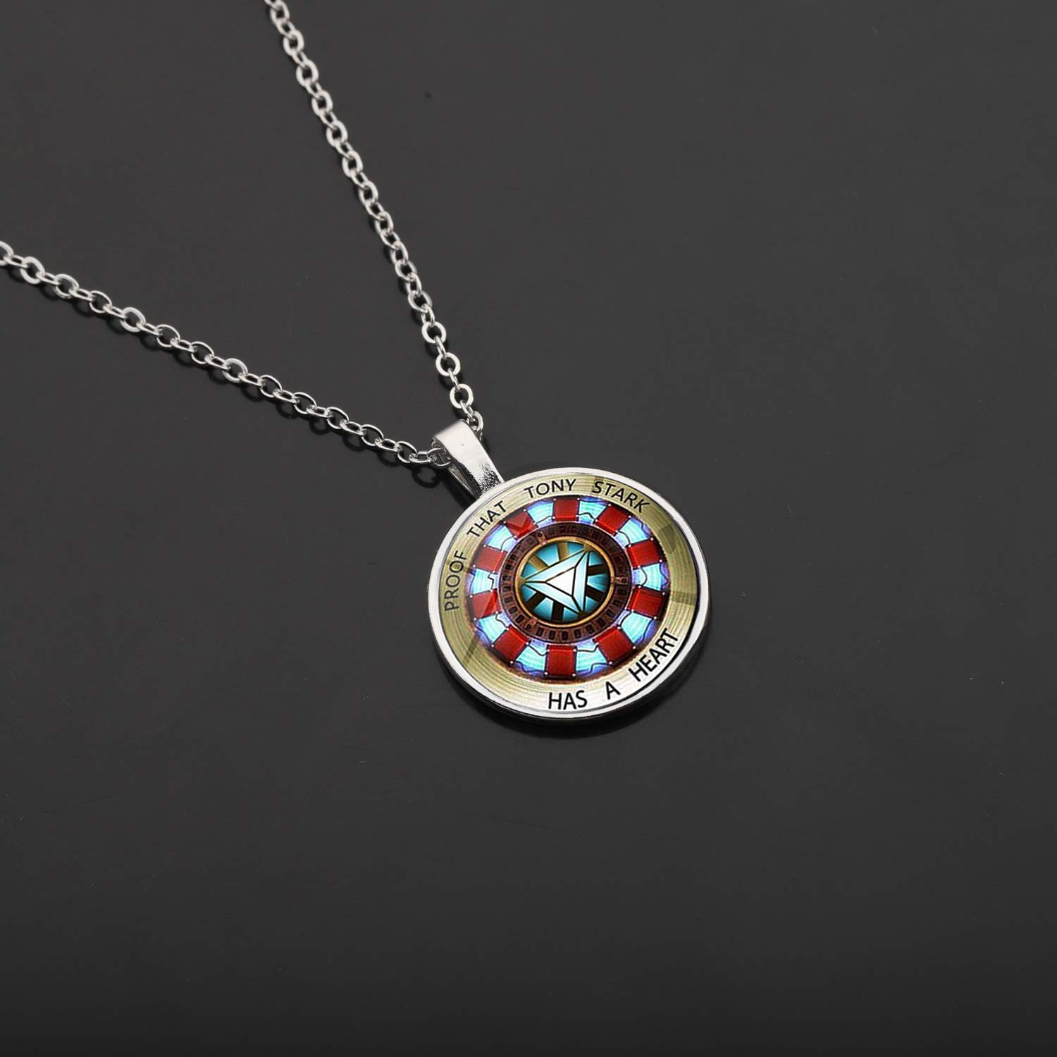 Stark Keychain - Iron Man Proof That Stark Has A Heart Jewelry Gift for Marvel Fans | Perfect for Keychains, Backpacks & Superhero Gifts