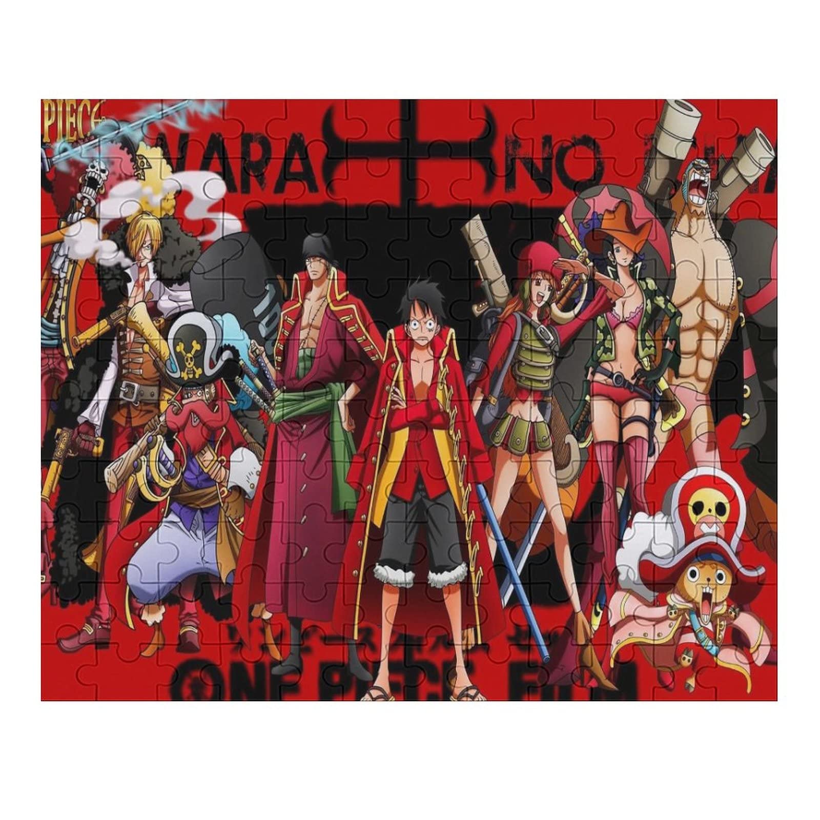 One Piece Anime Wooden Puzzle Set - Luffy, Nami, Robin & Chopper (35-1000 Pieces) - Educational Toys for Kids & Adults - Modern Home Decor & Gift Ideas - Perfect for Family Game Nights & Anime Fans Collection (120 PC Option Available)