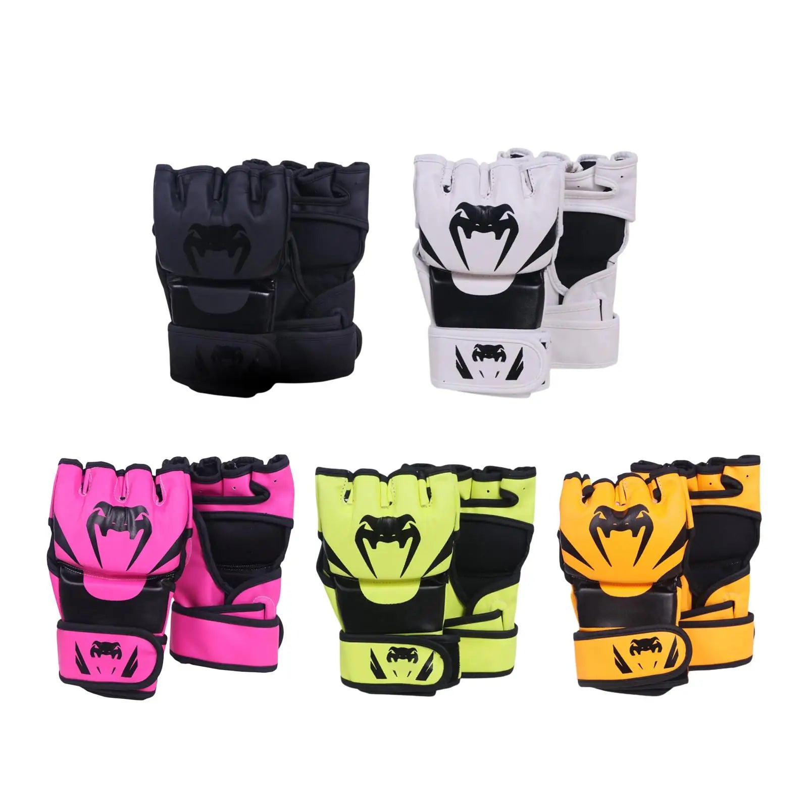 MMA Gloves Half Finger - Waterproof & Portable Punching Bag for Martial Arts Training, Boxing, MMA, Kickboxing - Ideal for Home Gym, Outdoor Practice & Combat Sports