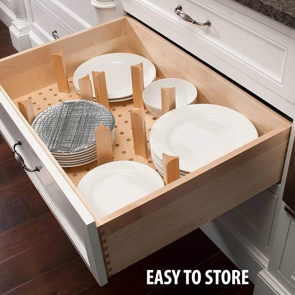 Ninja Foodi Dehydrator Rack Accessories for 6.5 & 8 Quart Pressure Cooker & Air Fryer - 5-Tier Stackable Stainless Steel Cooking Rack for Drying Fruits, Vegetables, and Jerky