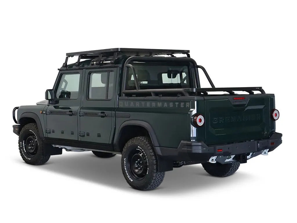 Front Runner Roller Tonneau Cover Slimline II Load Bed Rack Kit for 2023+ Ineos Grenadier Quartermaster - Durable Truck Accessories for Off-Road Adventures & Cargo Protection