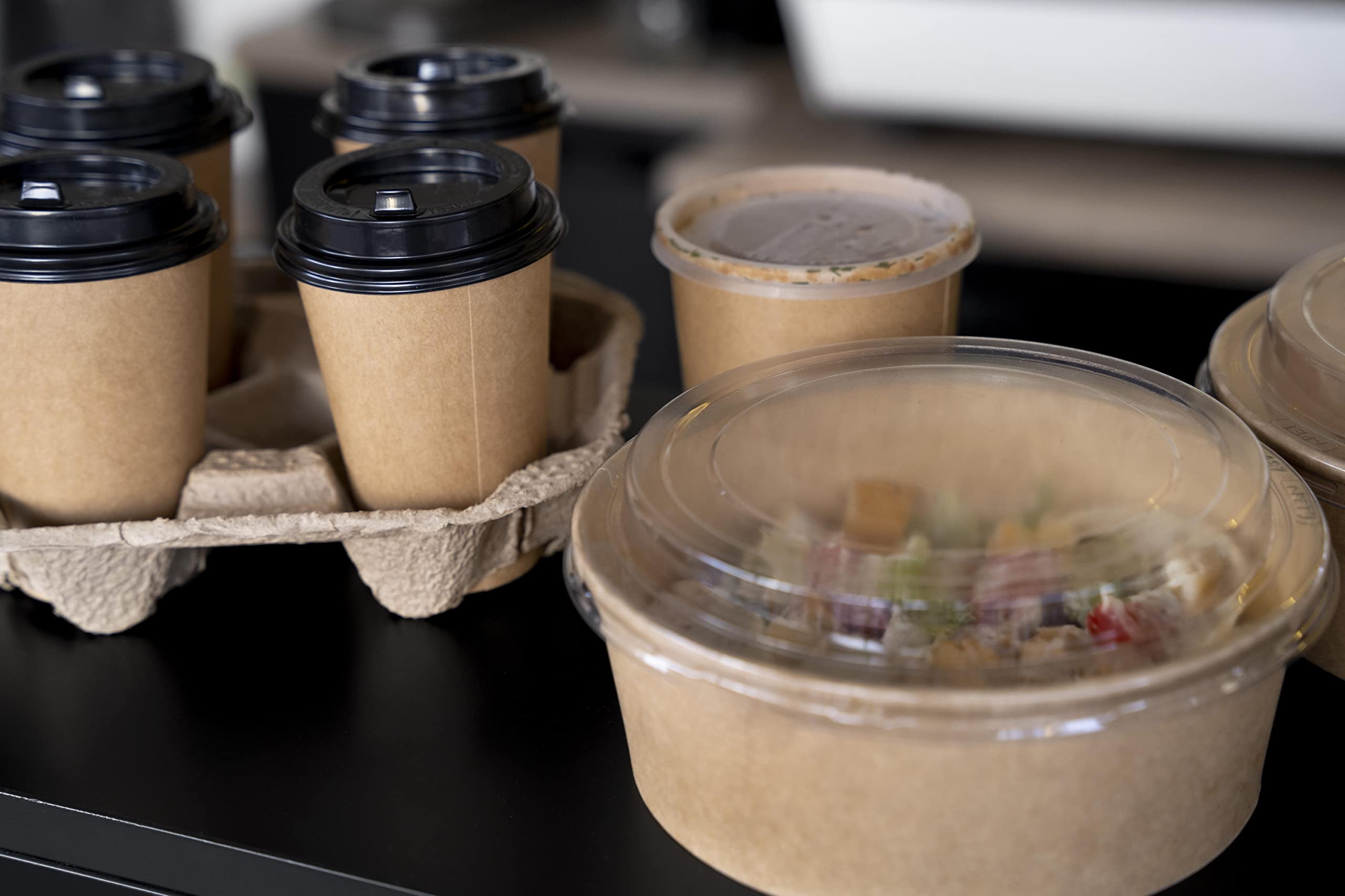 PacknWood 360-Pack 20oz Round Kraft Paper Soup Bowls - Disposable Brown To-Go Containers, 5.9in Diameter x 2in Height - Eco-Friendly Takeout Cups for Restaurants, Catering & Picnics