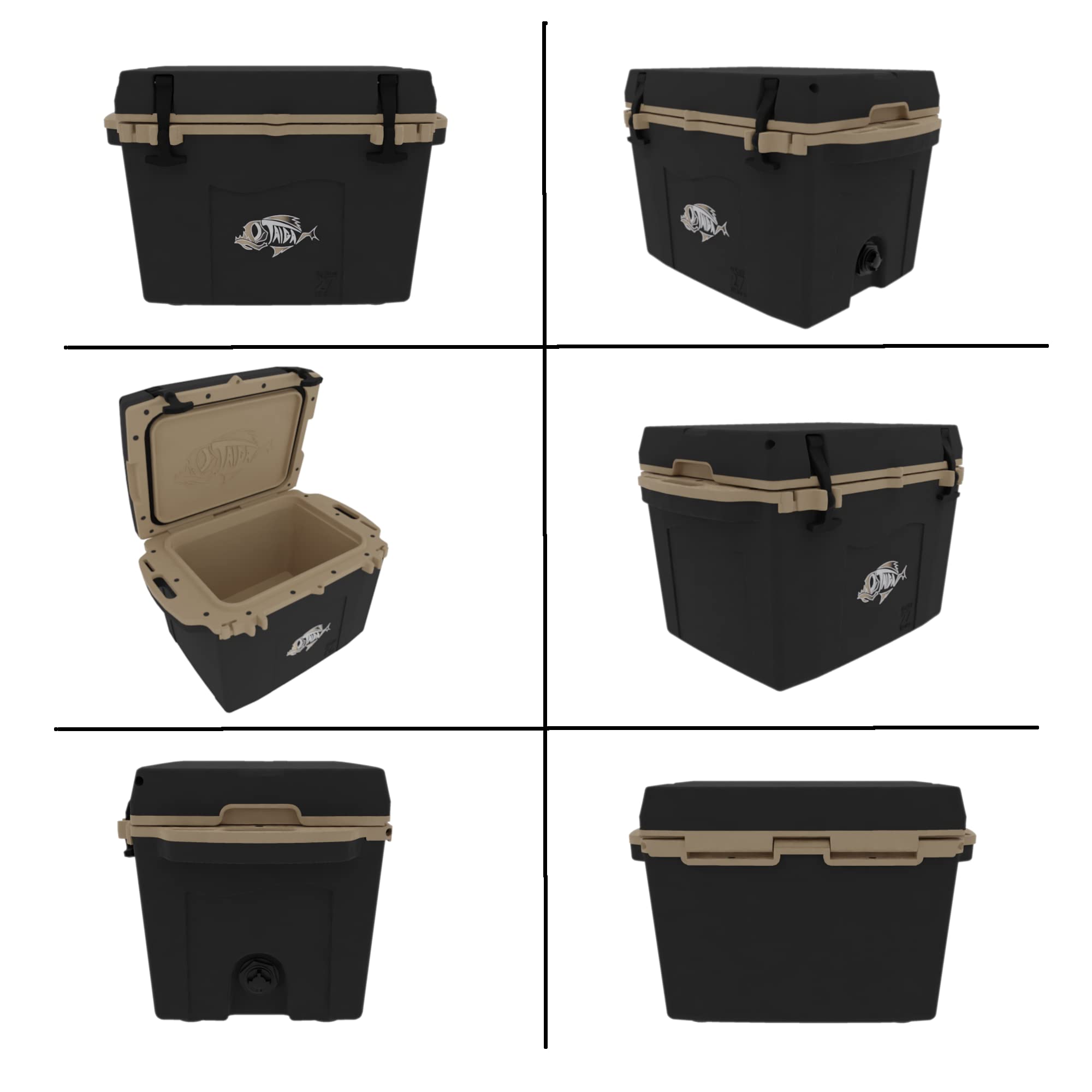 Taiga 27 Quart Cooler - Heavy Duty Insulated Ice Chest for Camping, Fishing, Beach & Outdoor Adventures | Leakproof & Durable Cooler Box for Picnics, Tailgating & Road Trips