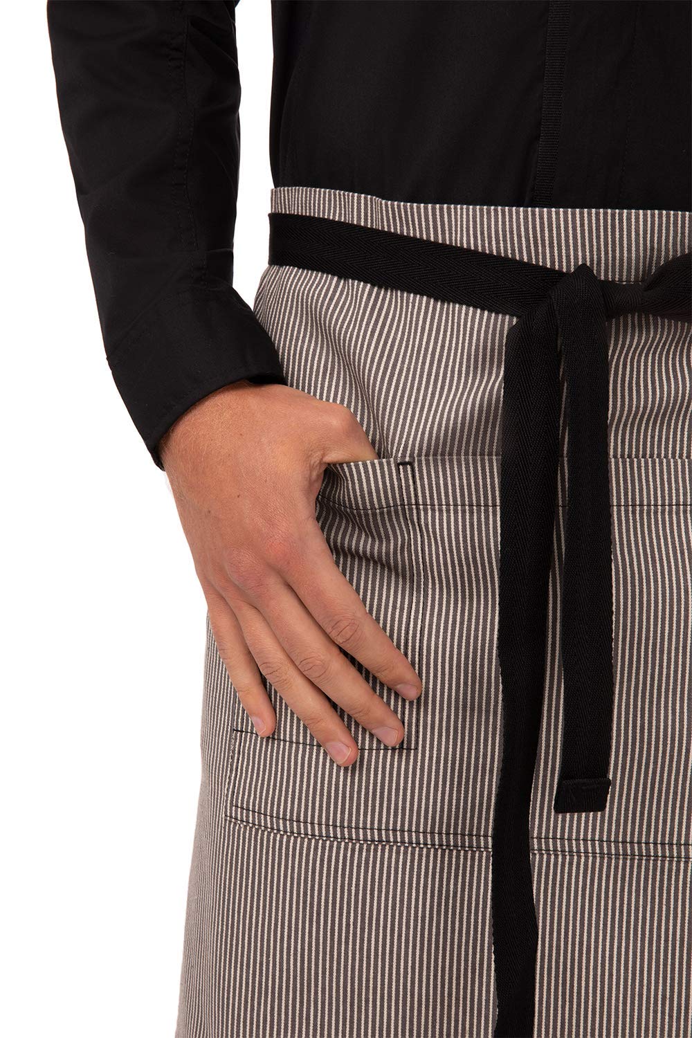 Chef Works Custom Unisex Portland Half Bistro Apron - Adjustable Waist & Pockets - Perfect for Cooking, Baking, BBQ & Restaurant Use