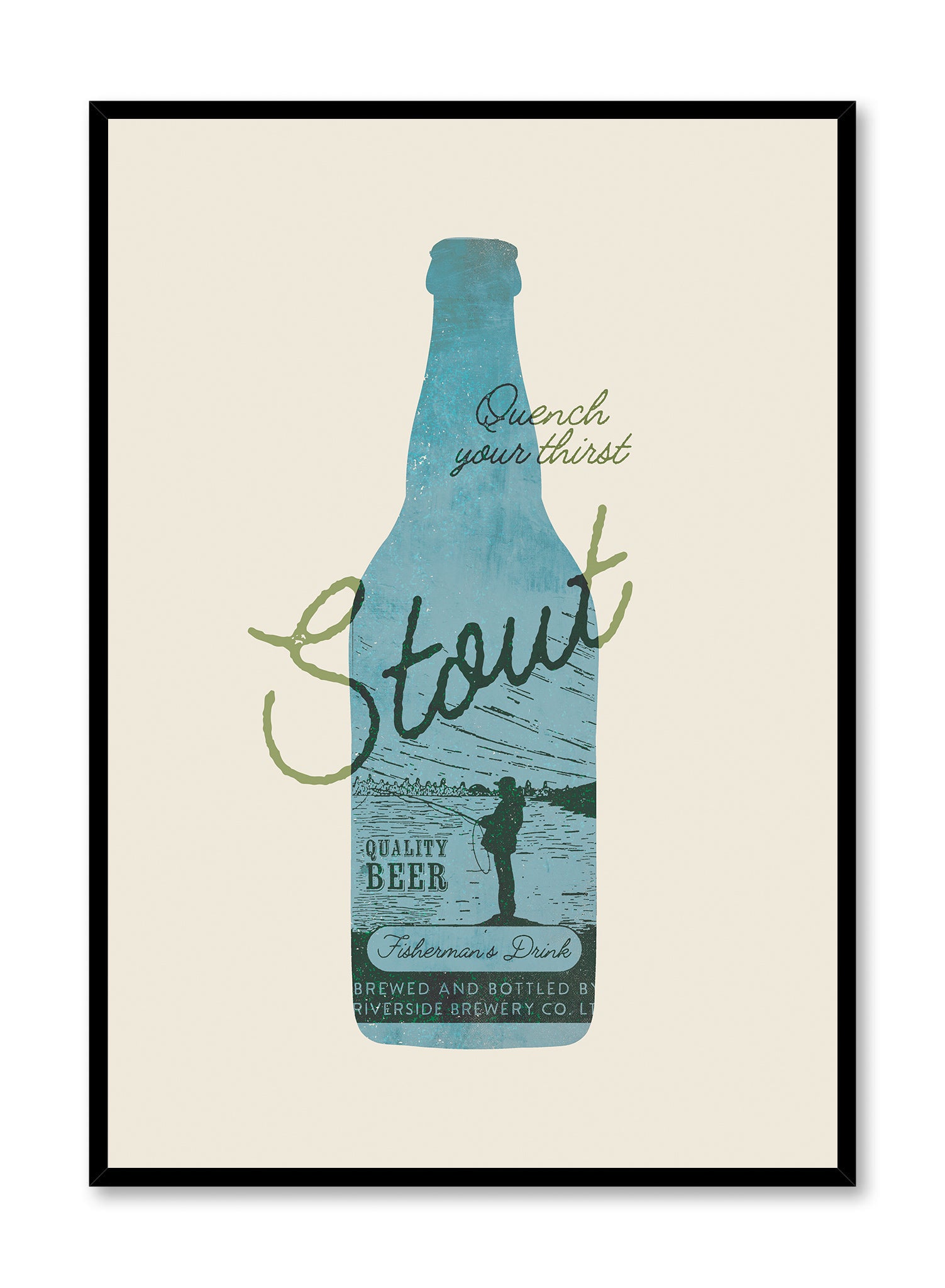 Stay Hydrated in Style - Quench Your Thirst Motivational Poster - Perfect for Home, Office & Gym Decor