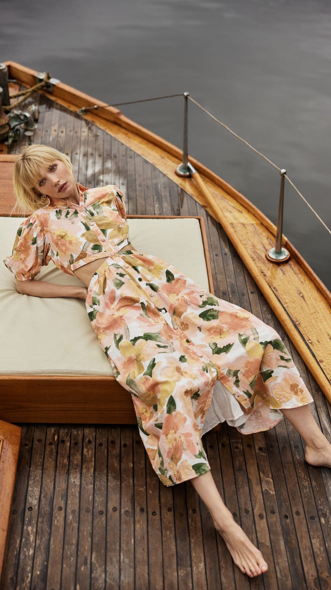 Kylo Midi Dress - Mallorca Floral Print Summer Dress for Women | Beach Vacation, Date Night & Casual Outfit