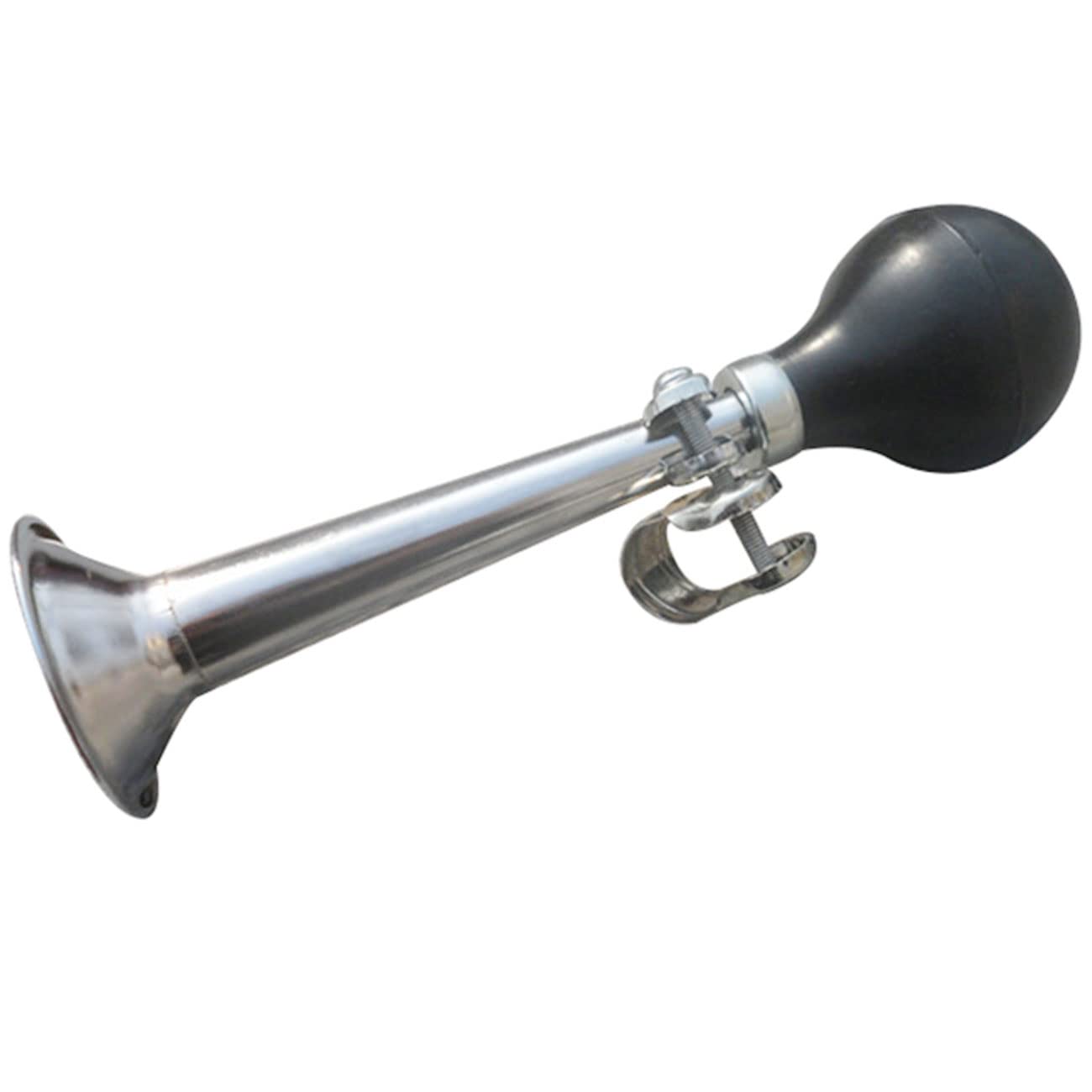 7 Inch Bike Metal Air Horn - Loud Bicycle Bell with Rubber Squeeze Grip | Durable Bike Accessory for Kids Bikes, Vehicles & Golf Carts | Perfect for Safety Warning, Cycling Commutes & Outdoor Adventures