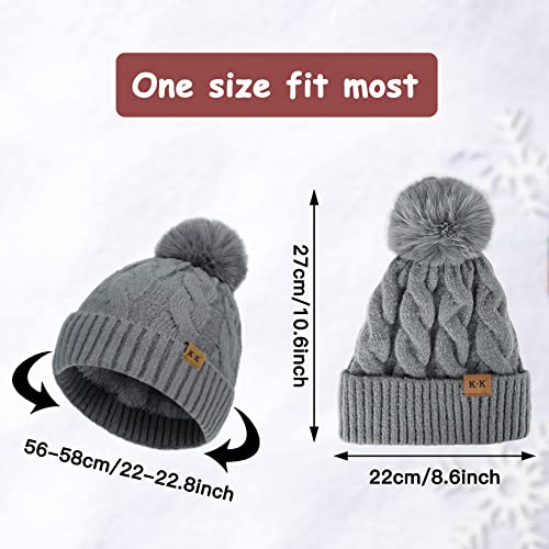 Cozy Fleece Knitted Winter Hat for Men & Women - Warm Beanie for Cold Weather - Perfect for Skiing, Snowboarding & Outdoor Activities