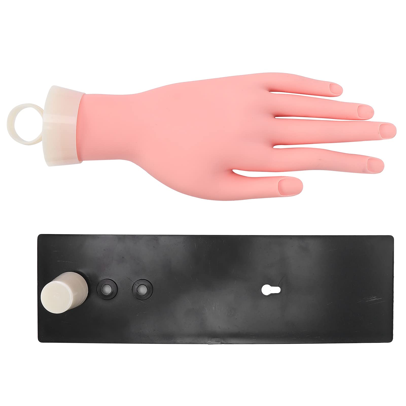 Professional ABS Silicone Nail Art Hand - Mannequin Hand for Nail Salon & Home Practice - Perfect for Nail Tech Training, Display & DIY Manicure Practice