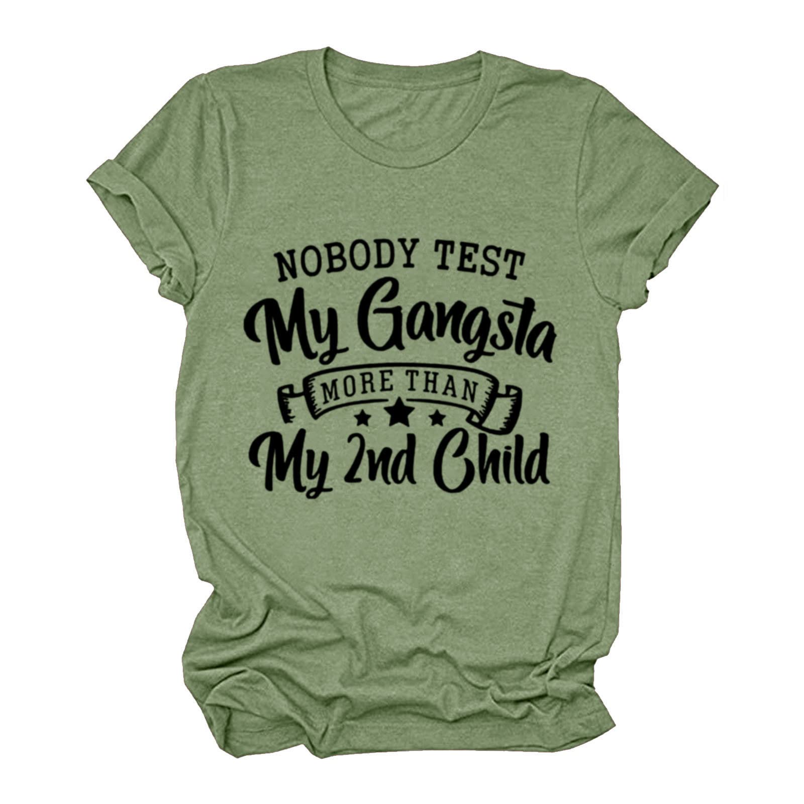 Women's Casual Short Sleeve Round Neck Printed Tunic Blouse Top - Green, Size S | Perfect for Summer Outfits, Office Wear & Casual Dates