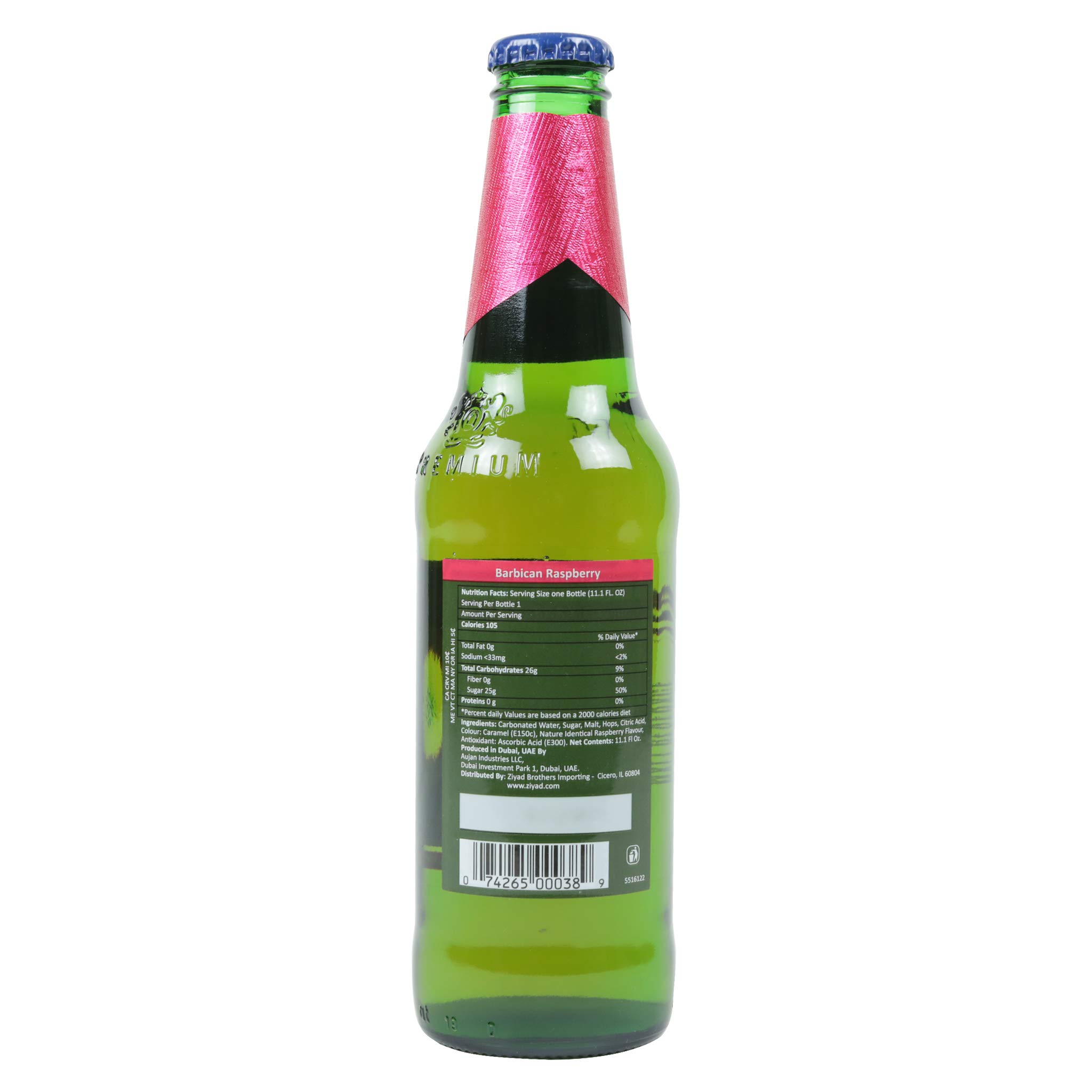 Barbican Raspberry Non-Alcoholic Drink - 11.1 fl. Oz (330ml) Cans, Pack of 24 | Refreshing Alcohol-Free Beverage for Parties, Picnics & Healthy Lifestyle | Great for Kids, Pregnant Women & Designated Drivers