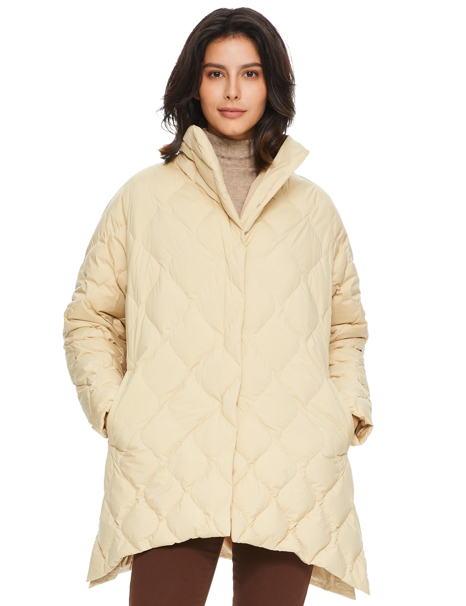 Orolay Women's Lightweight Quilted Padded Jacket - Winter Fall Spring Puffer Coat with Loose Fit | Warm Outerwear for Casual Wear, Travel & Outdoor Activities