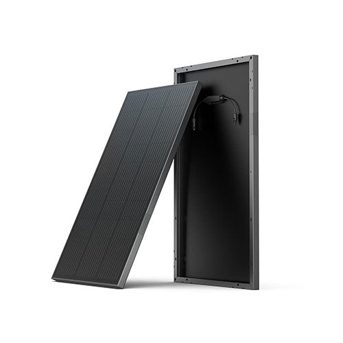 EcoFlow 100W Rigid Solar Panel with Mounting Feet (2 Pack) - Portable Solar Charging for RV, Boat, Camping & Off-Grid Power