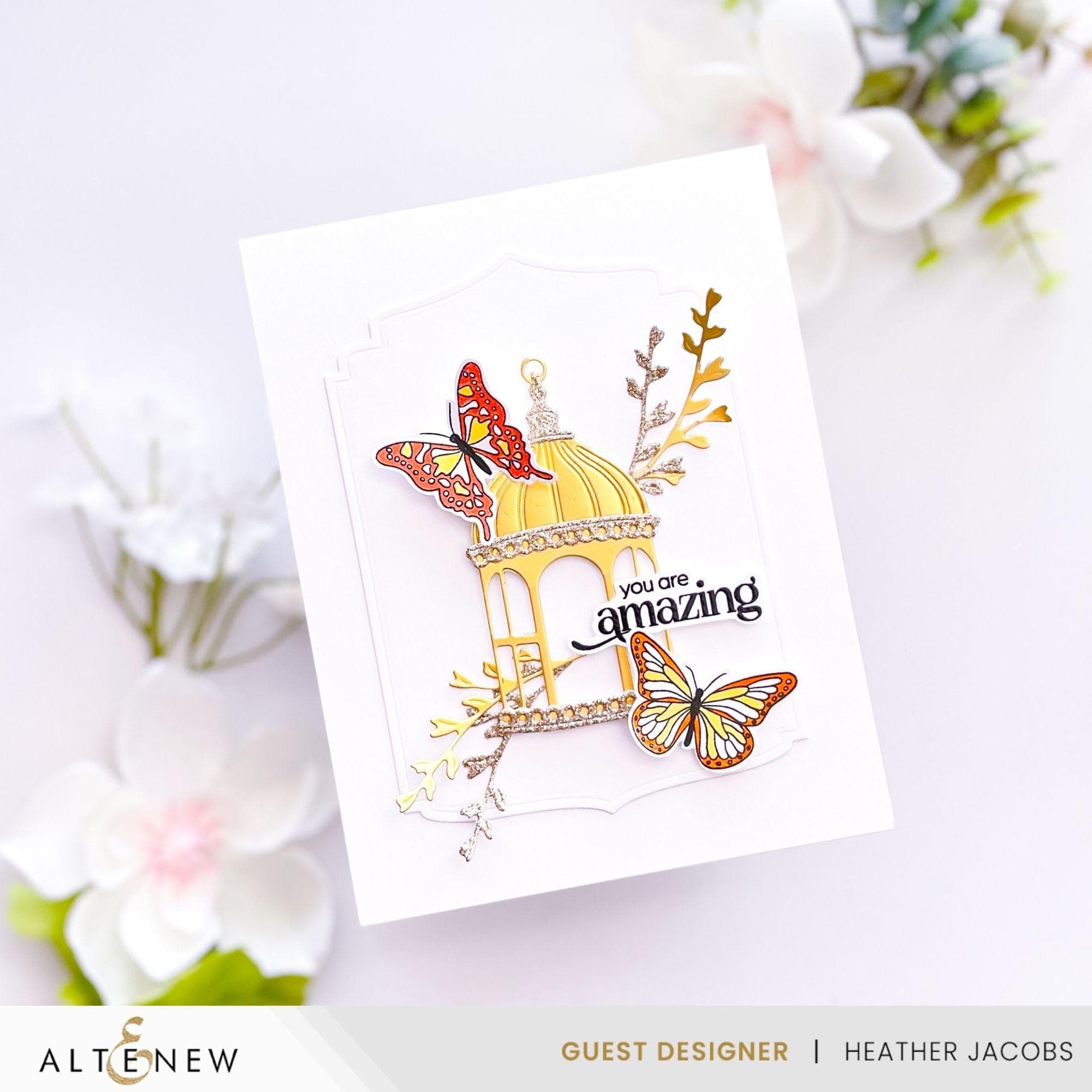 Butterfly Dreams Stamp & Die Set - Mini Delight for Scrapbooking, Card Making & DIY Crafts - Perfect for Handmade Greeting Cards, Invitations & Paper Crafts