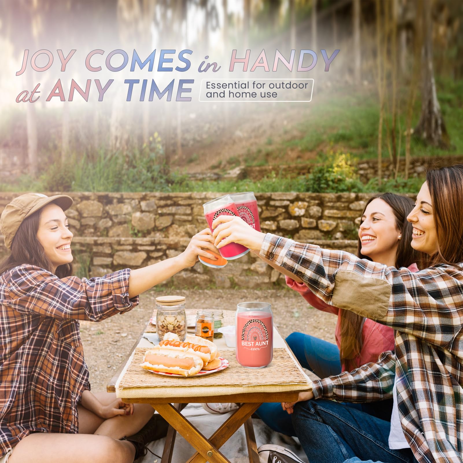 Best Aunt Ever Gifts - Funny & Thoughtful Birthday & Mother's Day Presents for Auntie from Niece - 16oz Insulated Tumbler - Perfect for Coffee, Tea & Daily Use at Home or Office