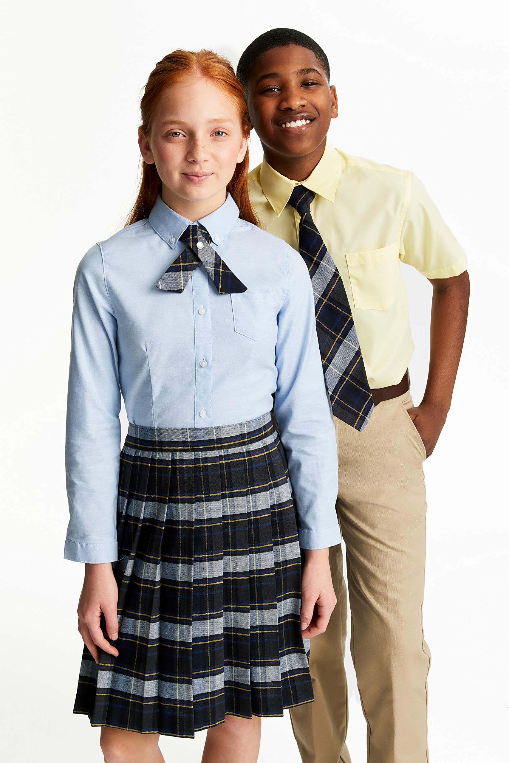 French Toast Girls' Long Sleeve Oxford Blouse - Classic School Uniform Shirt for Girls, Comfortable Cotton Blend Top for School, Church & Special Occasions