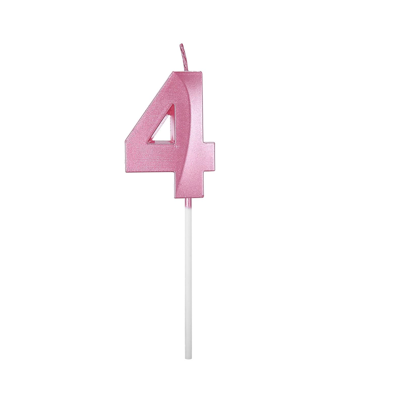 3D Multicolor Extended Big Number Birthday Candles - Gold Cake Topper Decoration for Anniversary, Graduation & Celebration Parties | Perfect for Wedding, Baby Shower & Special Events