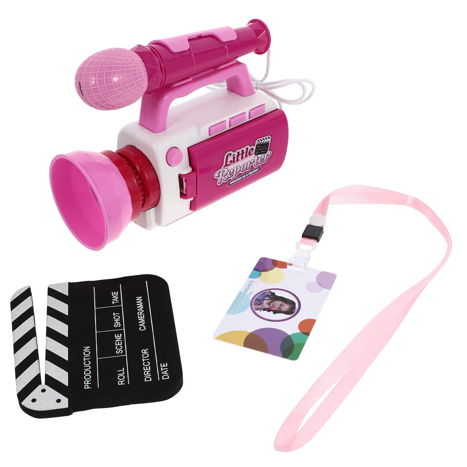 Balacoo Fake Camera Toy with Microphone - Creative Pretend Play Set for Kids, Perfect for Role-Playing, Photography Fun & Birthday Gifts - Great for Parties, Stage Performances & Imagination Games