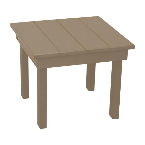 Modern Poly Hampton End Table - Small Side Table for Living Room, Bedroom, or Office - Perfect for Lamps, Books, and Decor