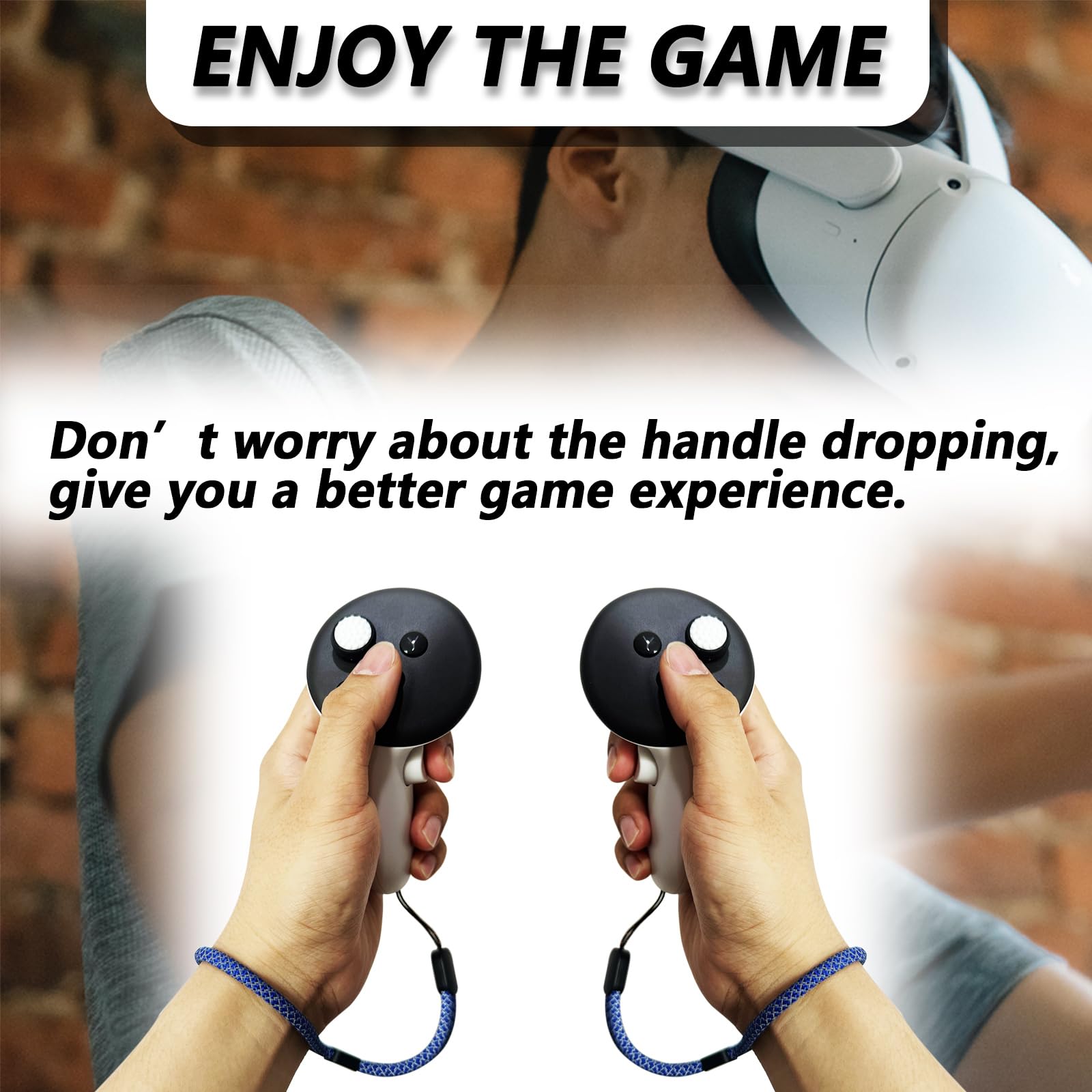 Premium Reflective Wrist Straps for Oculus Quest 3 Controller - Durable Adjustable Hand Straps for Enhanced VR Gaming Comfort | Perfect for Beat Saber, Fitness Games & Long Play Sessions