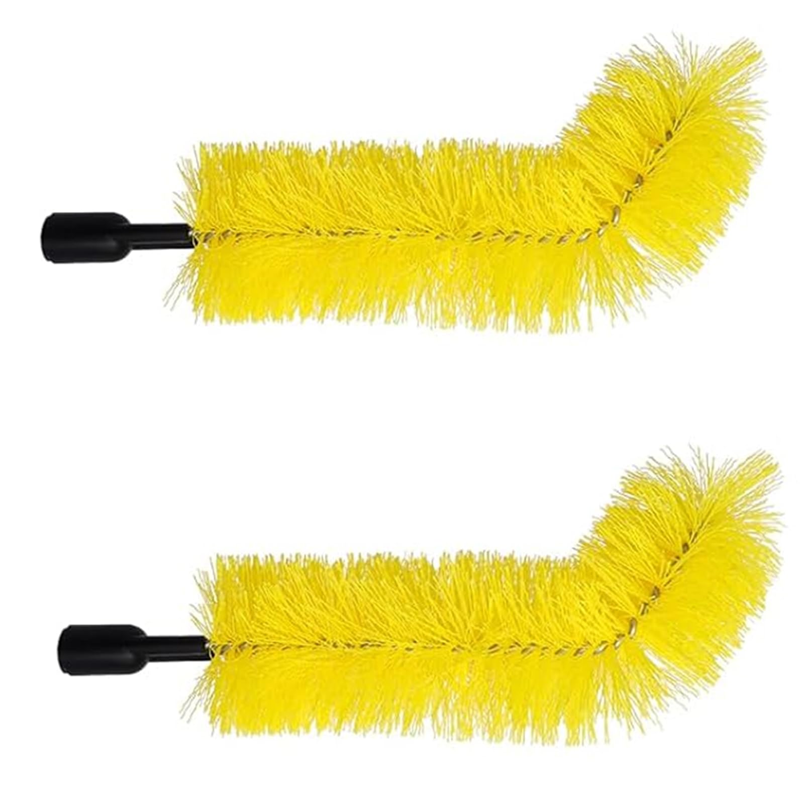 2 Pack Gutter Cleaning Brush - 0.83 Inch (21mm) Threaded Roof Gutter Cleaner Tool - Universal Adapter for Most Extension Poles (Pole Not Included) - Perfect for Home Roof Maintenance & Rain Gutter Guard Cleaning