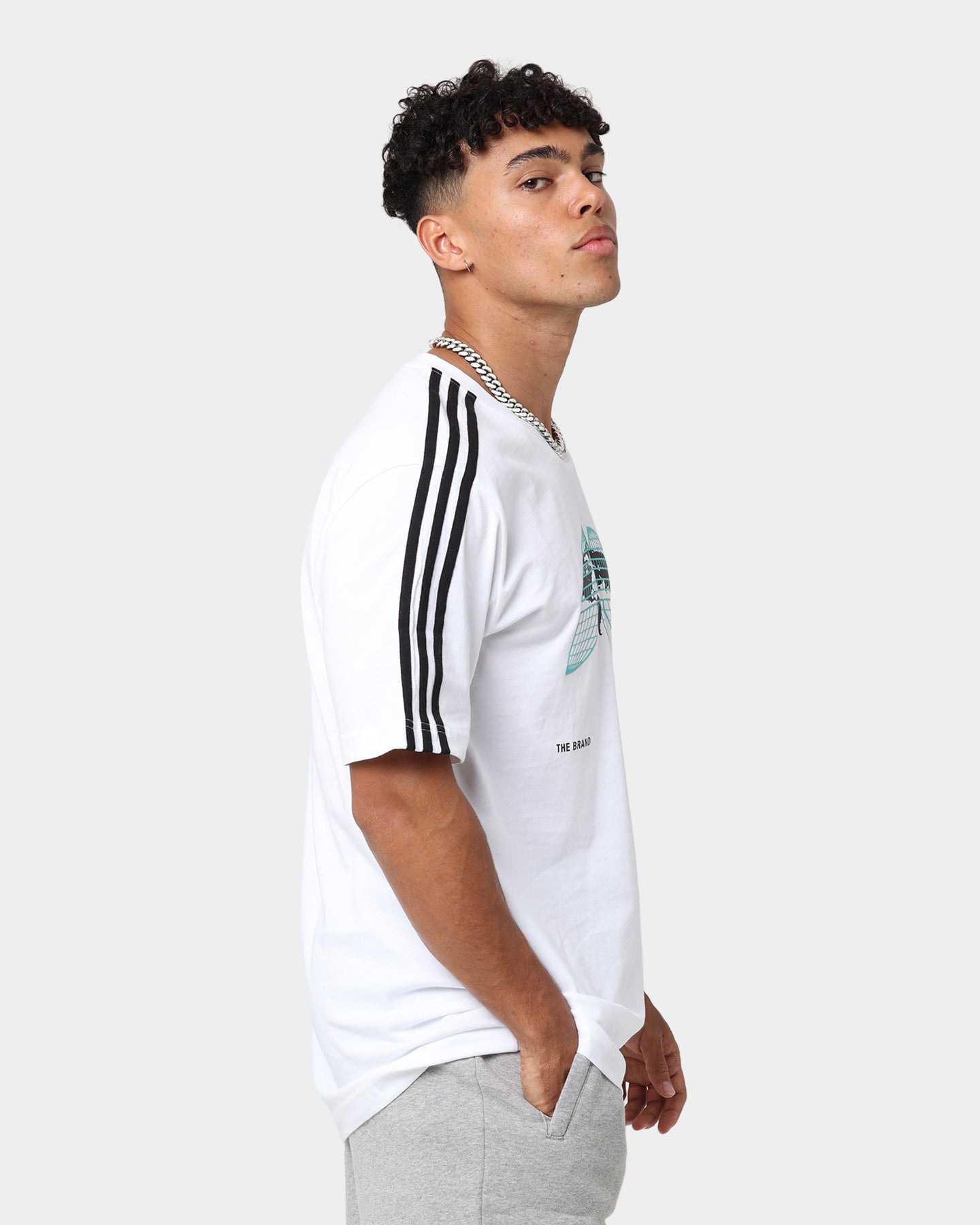 Adidas Graphics United T-Shirt for Men - White Cotton Short Sleeve Tee - Casual Wear, Street Style & Gym Outfit