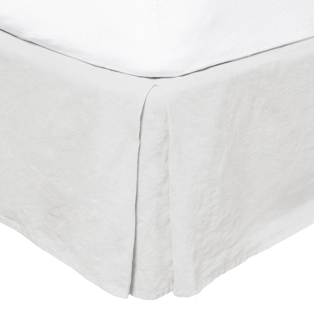 Premium French Flax Linen Valance in Ivory by Bambury - Elegant Window Treatment for Bedroom & Living Room Decor
