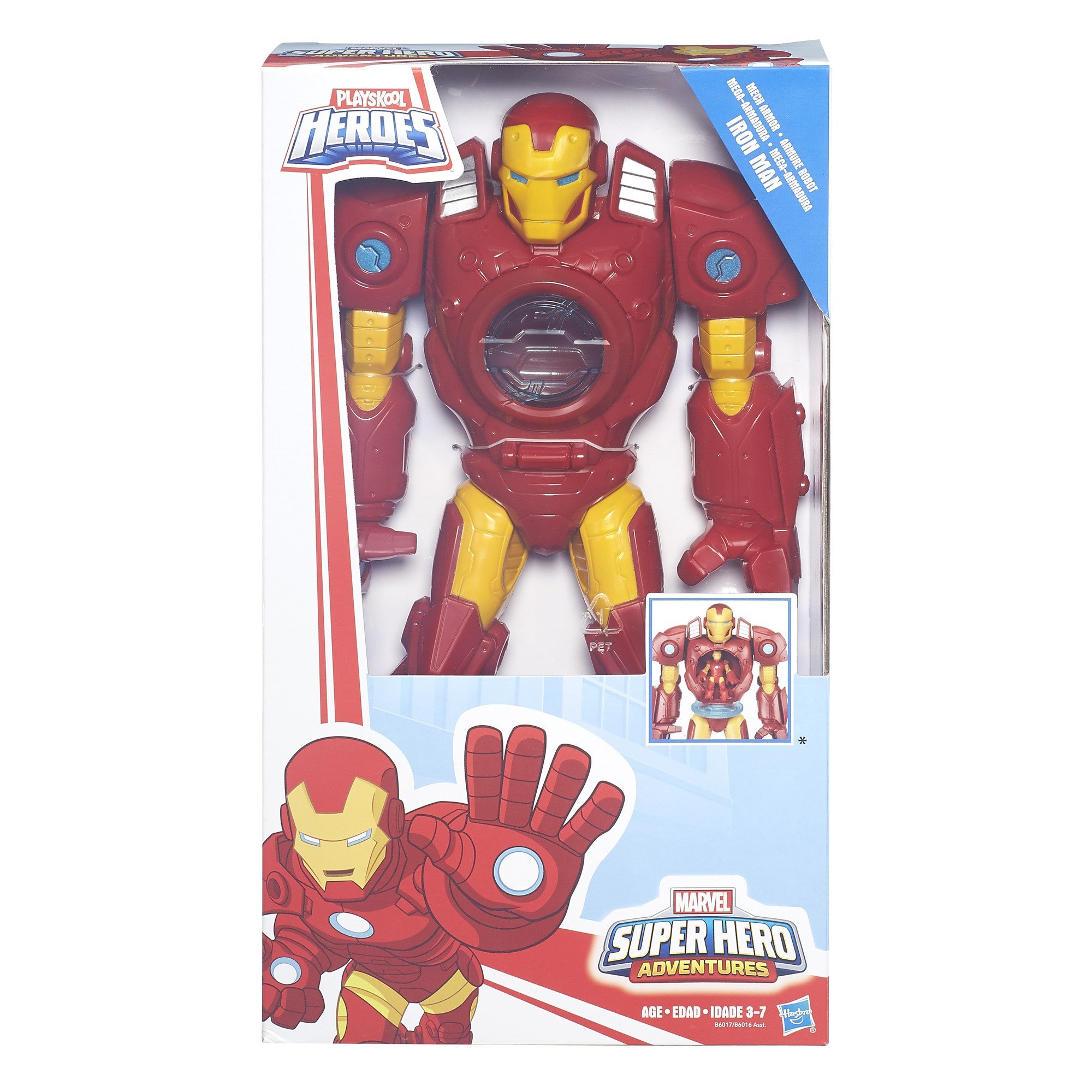 Playskool Heroes Marvel Super Hero Adventures Iron Man Mech Armor - Action Figure Toy for Kids, Superhero Role Play & Collectible Gift for Boys & Girls Ages 3+