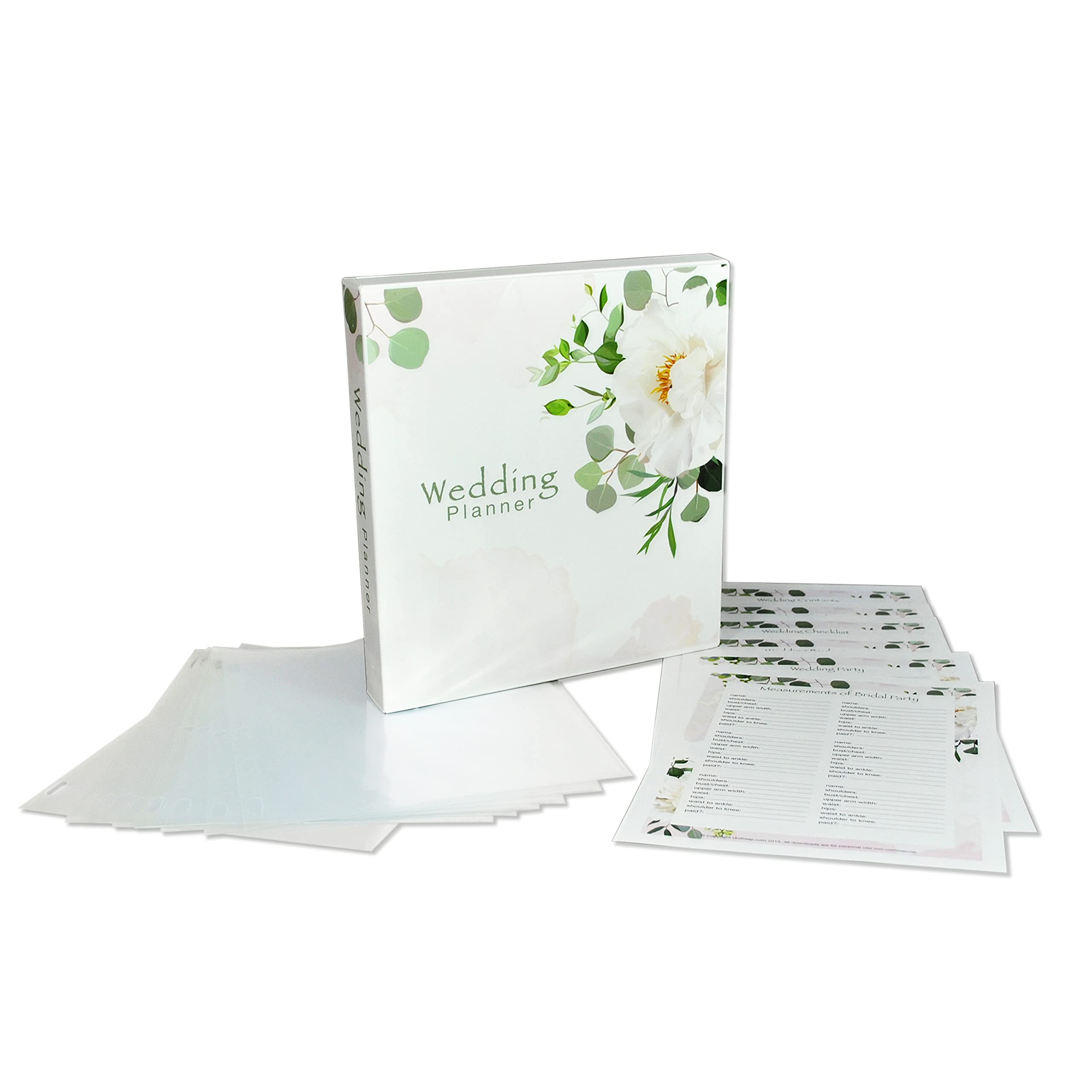 UniKeep Wedding Planning Binder Kit Organizer - Floral Design 2021 Edition (33 Pages, Standard Size) | Perfect for Brides, Wedding Planners & DIY Couples | Budget Tracking, Guest Lists & Venue Planning