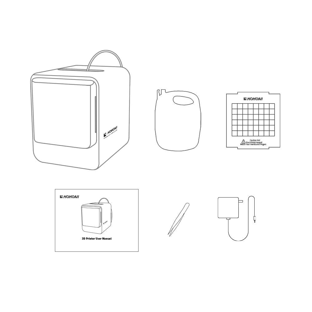 EC2 Mini Smart 3D Printer - Fully Assembled Auto-Leveling AI Modeling Printer for Kids & Beginners | High Precision PLA Printing (White) | Perfect for Home, School & DIY Projects