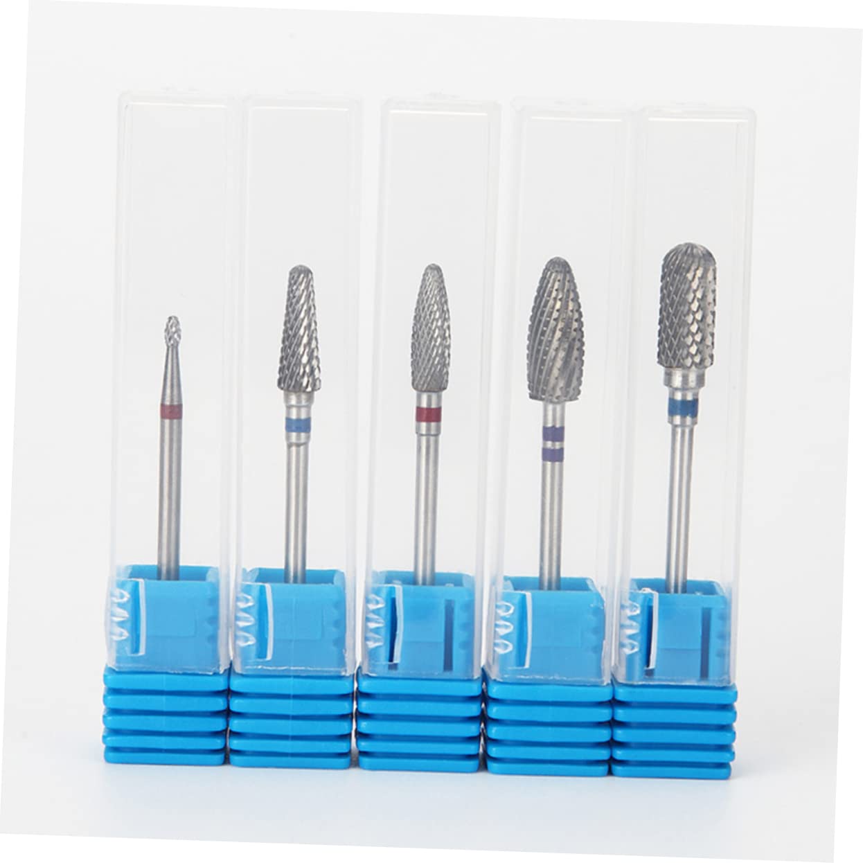 LALAFINA 2-Piece Tungsten Steel Nail Drill Bits Set - Electric Nail File Bits for Professional Manicure & Pedicure, Round Head Design for Dead Skin Removal - Perfect for Nail Salons & Home Nail Care