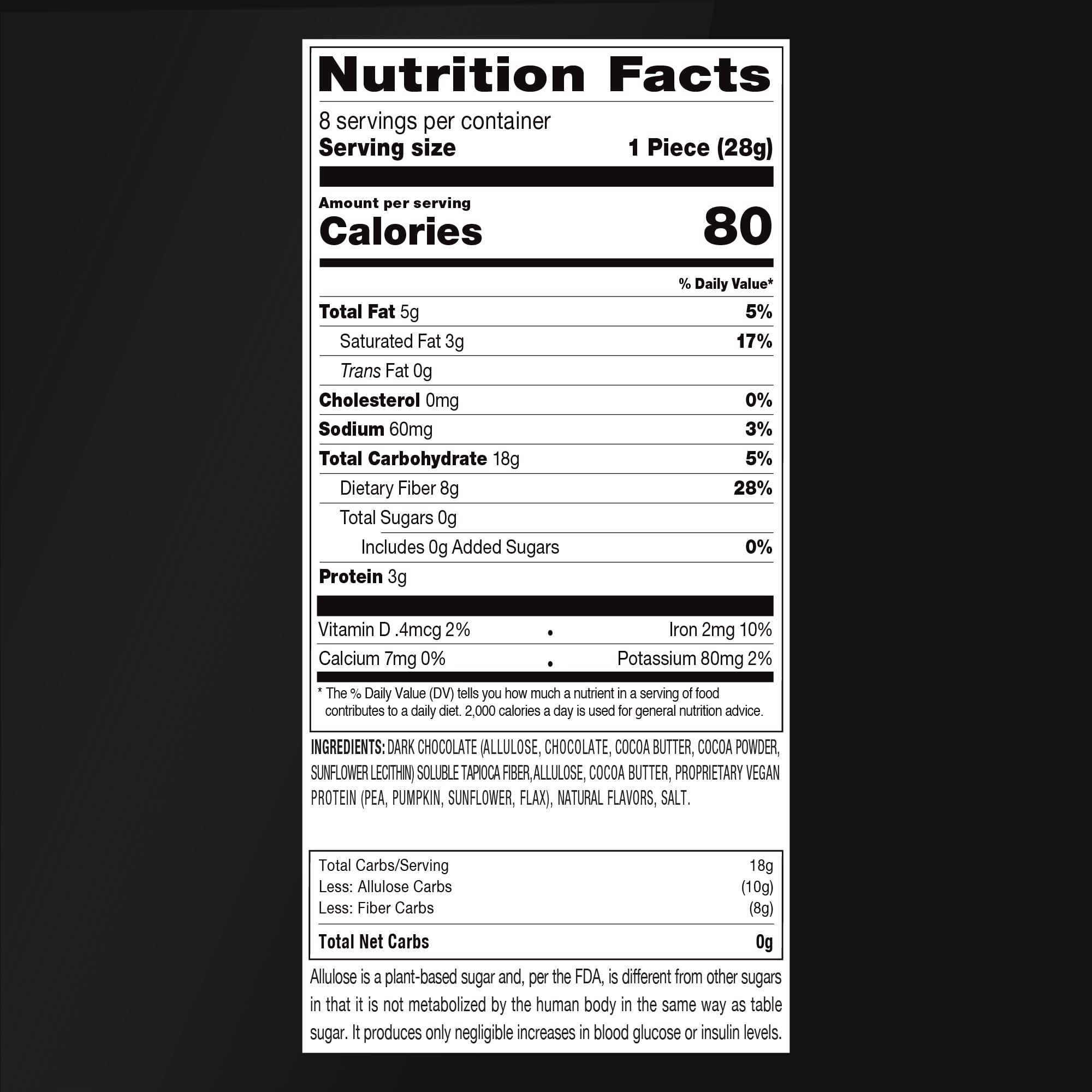 RxSugar Chocolate Swealthy Snax - Sugar-Free, Keto & Diabetic Friendly Candy Bars with Allulose | Zero Net Carbs, Non-GMO, Plant-Based Certified | 48 Bars (6 Packs of 8) - Perfect for Low-Carb Diets, Weight Management & Healthy Snacking On-The-Go (Caramel Flavor)