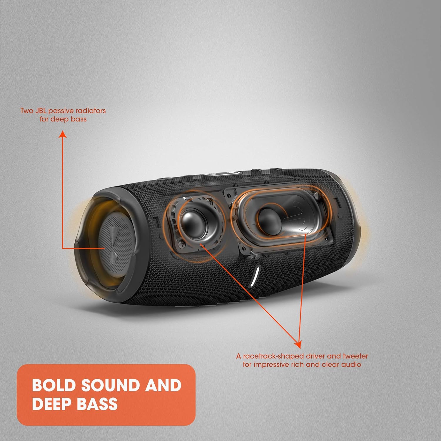 JBL Charge 5 Portable Bluetooth Speaker - Powerful Deep Bass, IP67 Waterproof & Dustproof, 20H Playtime, Built-in Power Bank (Black) | Perfect for Outdoor Adventures, Beach Parties & Home Entertainment