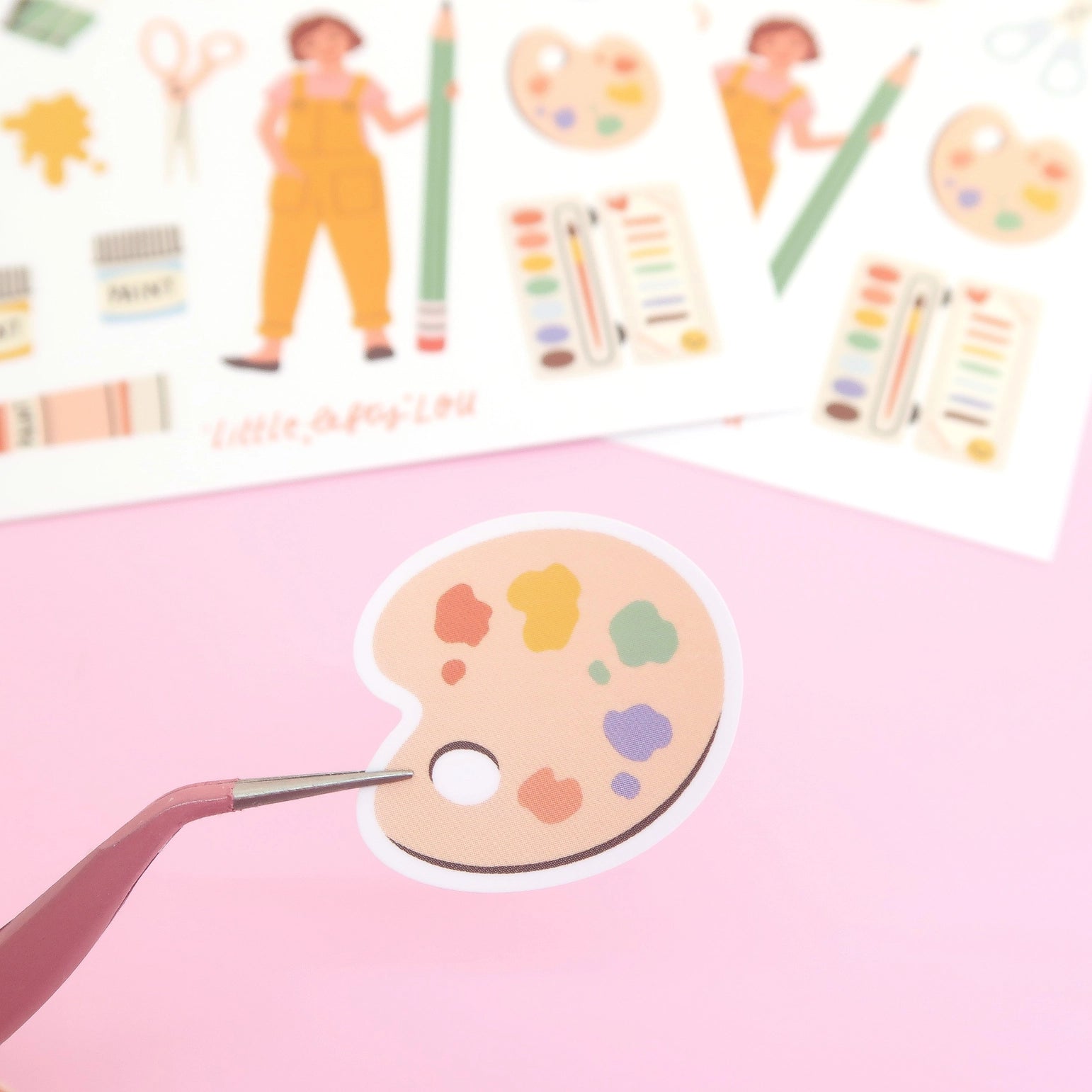 Waterproof Stickers for Art Supplies - Durable, Weatherproof Decals for Scrapbooking, Journals, Water Bottles & DIY Crafts