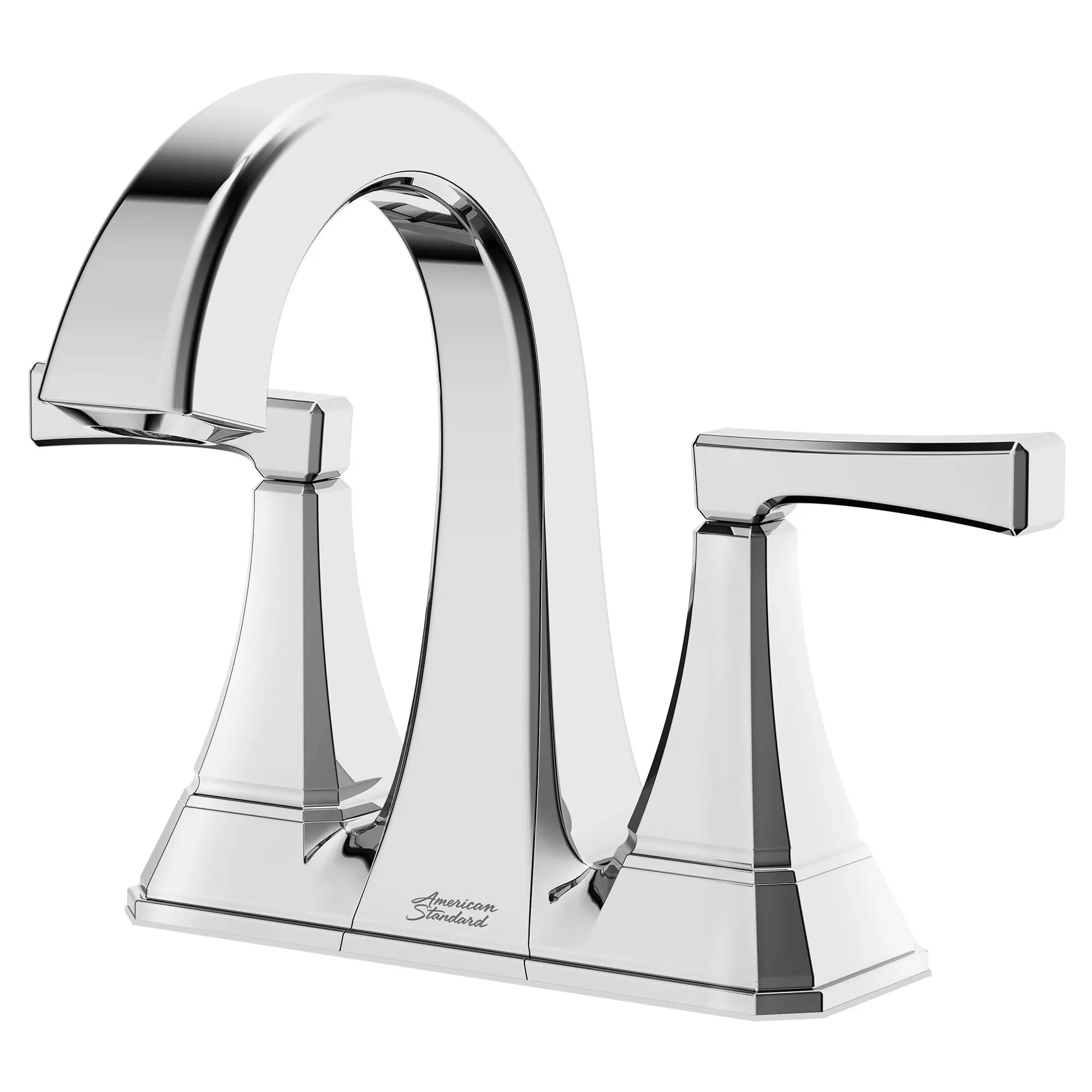 Crawford 4 Inch Centerset 2 Handle Bathroom Faucet - 1.2 GPM/4.5 LPM Water-Saving Design with Lever Handles - Perfect for Small Bathrooms, Powder Rooms & Vanities