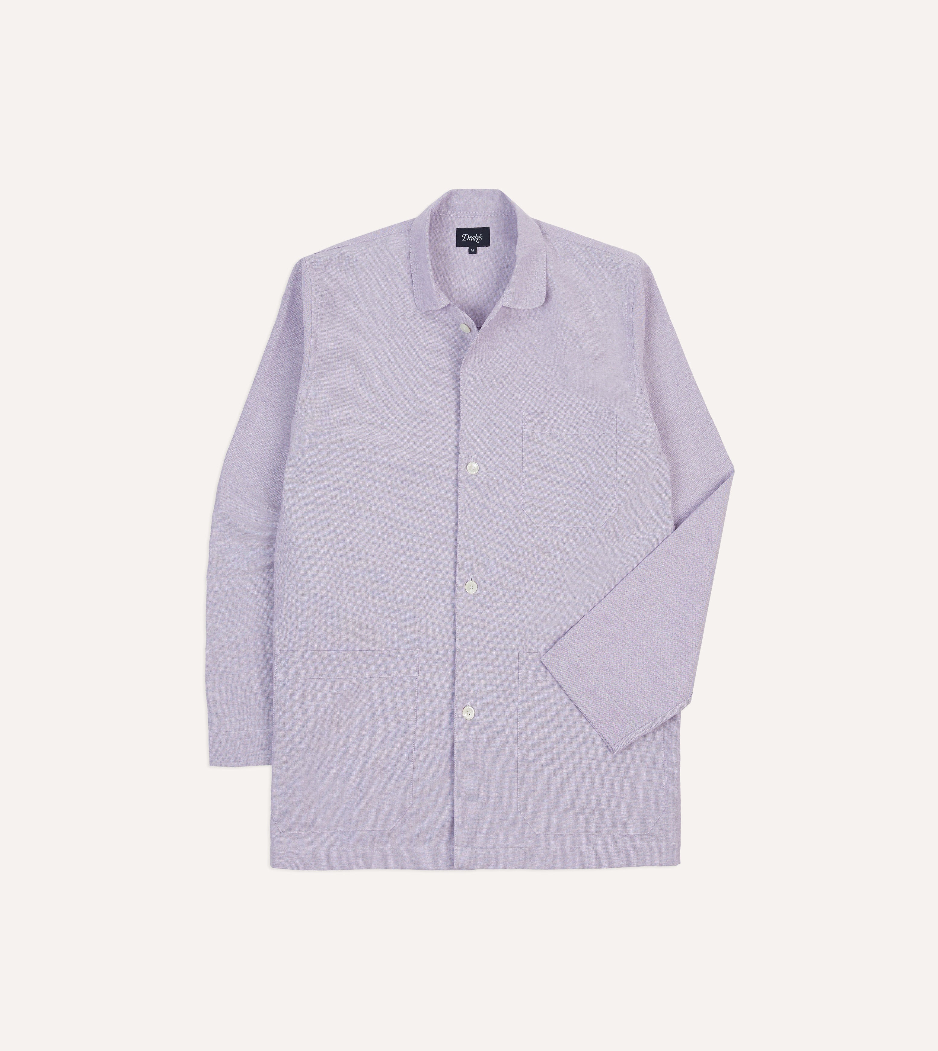 Lilac Oxford Cotton Pajama Set for Women - Soft & Comfortable Sleepwear - Perfect for Nighttime Relaxation & Lounging
